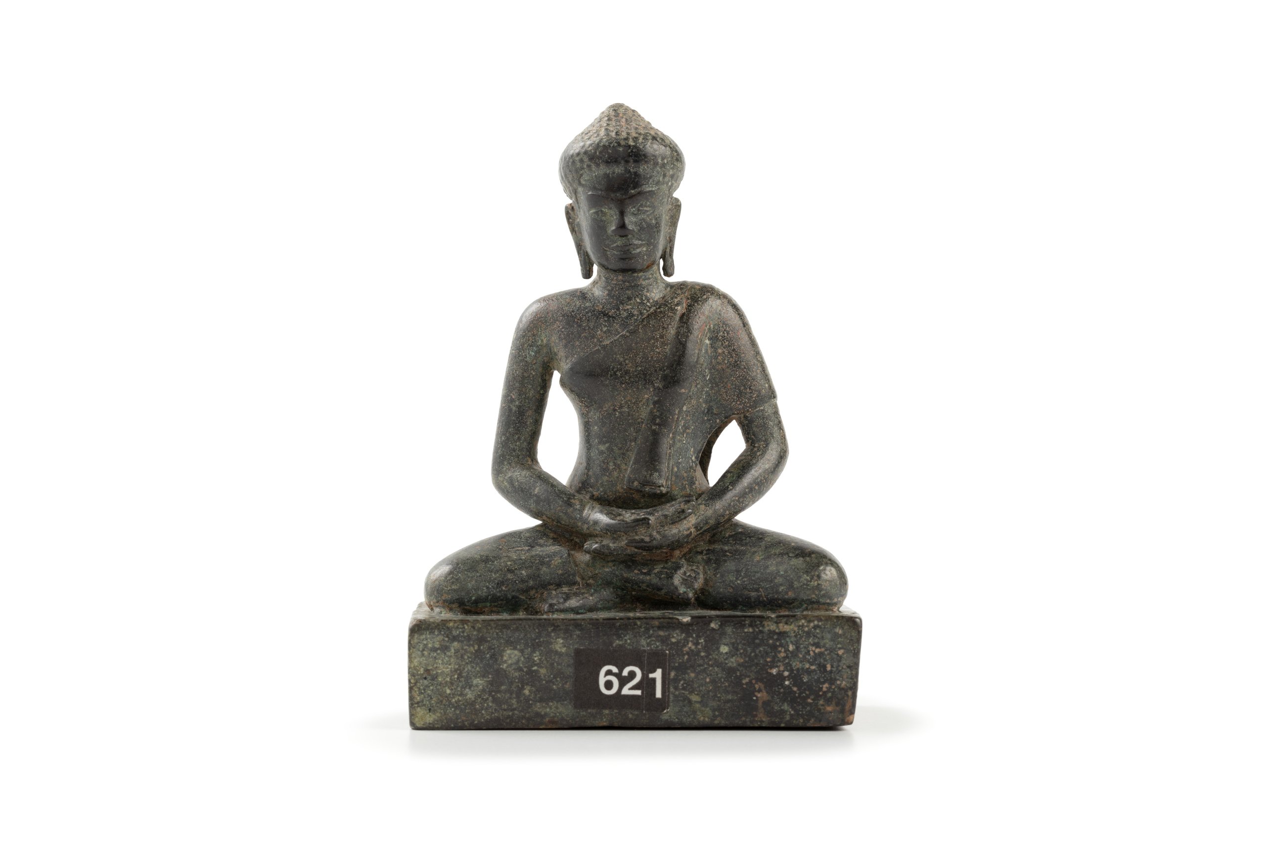 Seated Buddha figure from Cambodia