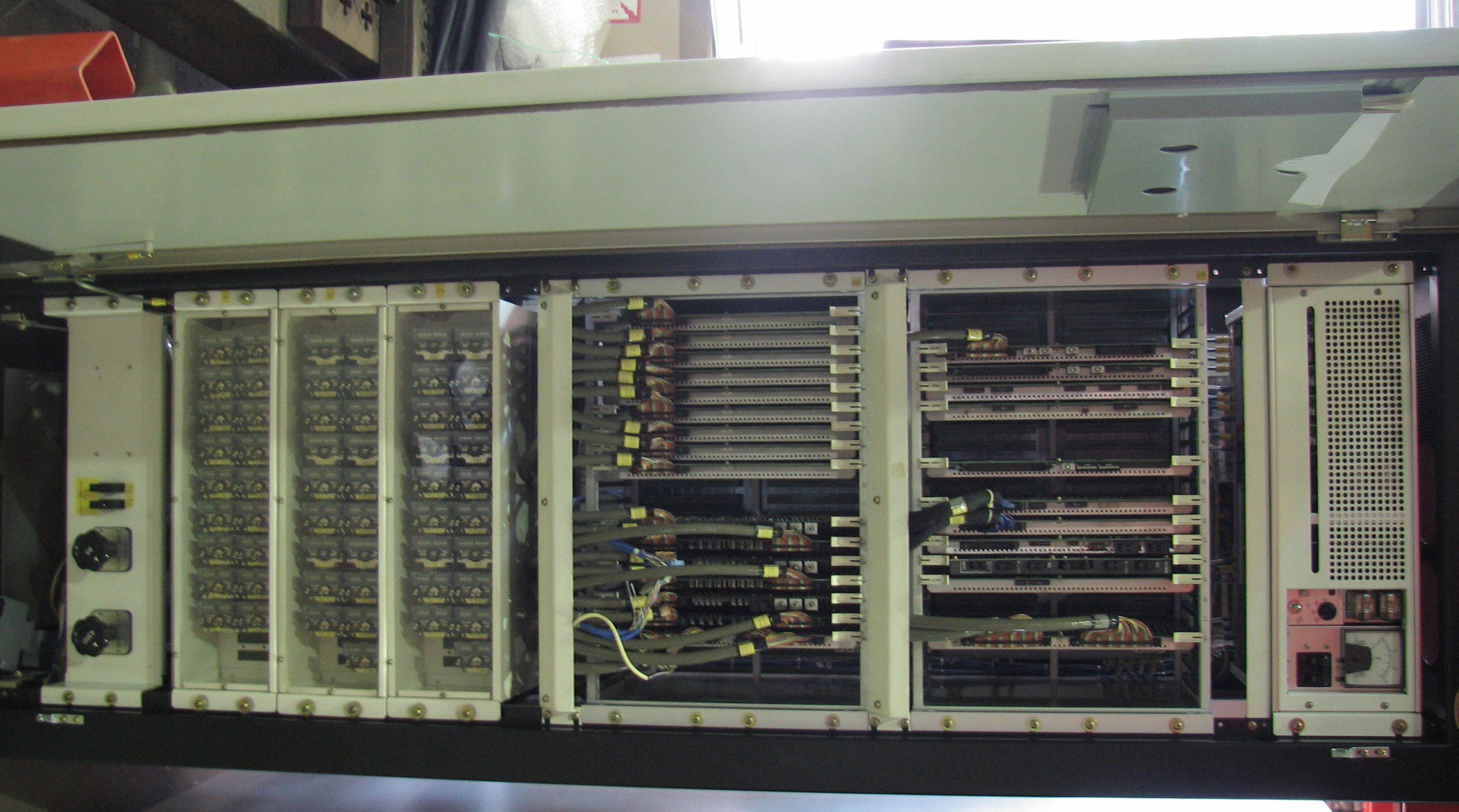 Computer hardware cabinets, part of computer system used by Transgrid NSW