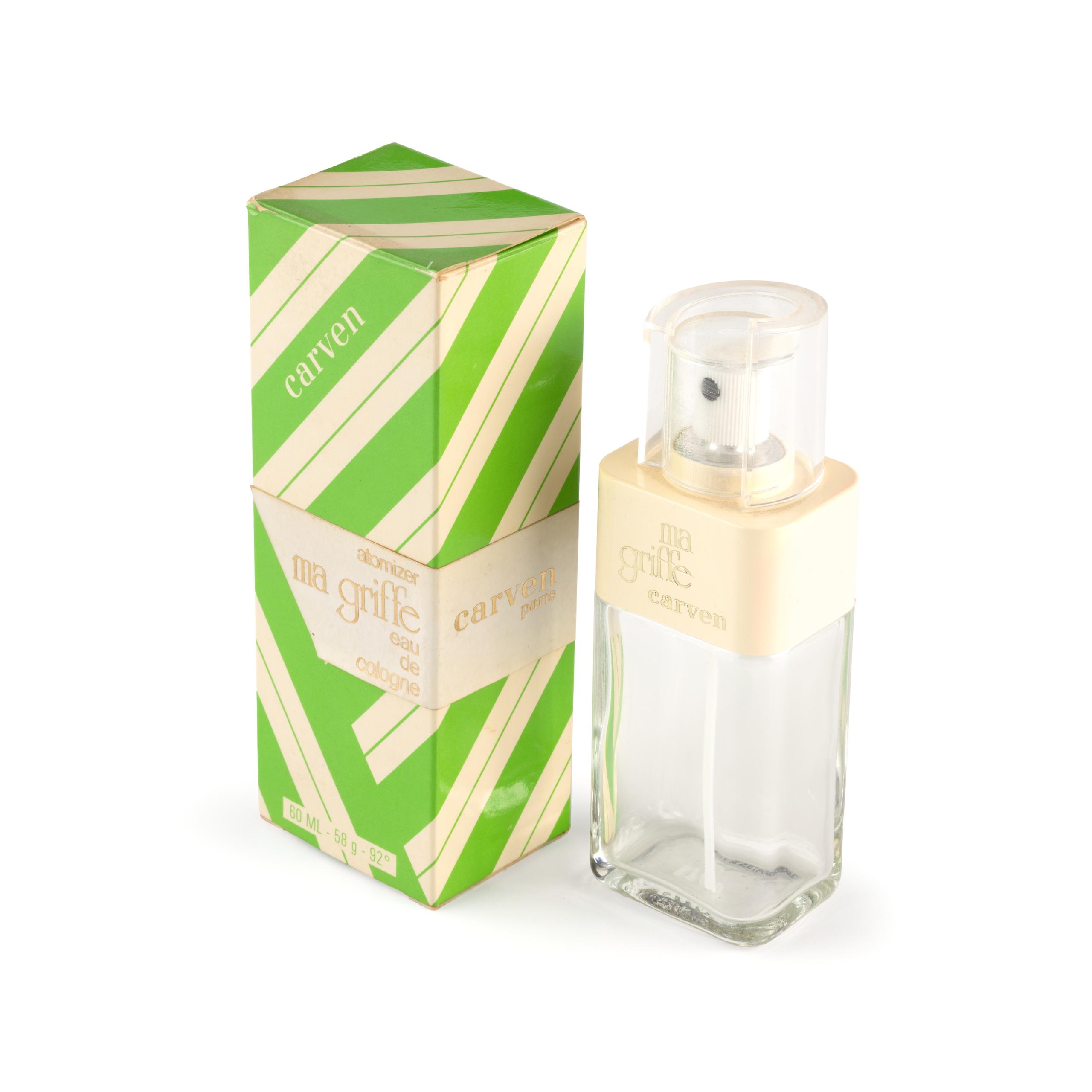 Powerhouse Collection - 'Ma Griffe' perfume atomiser and box by