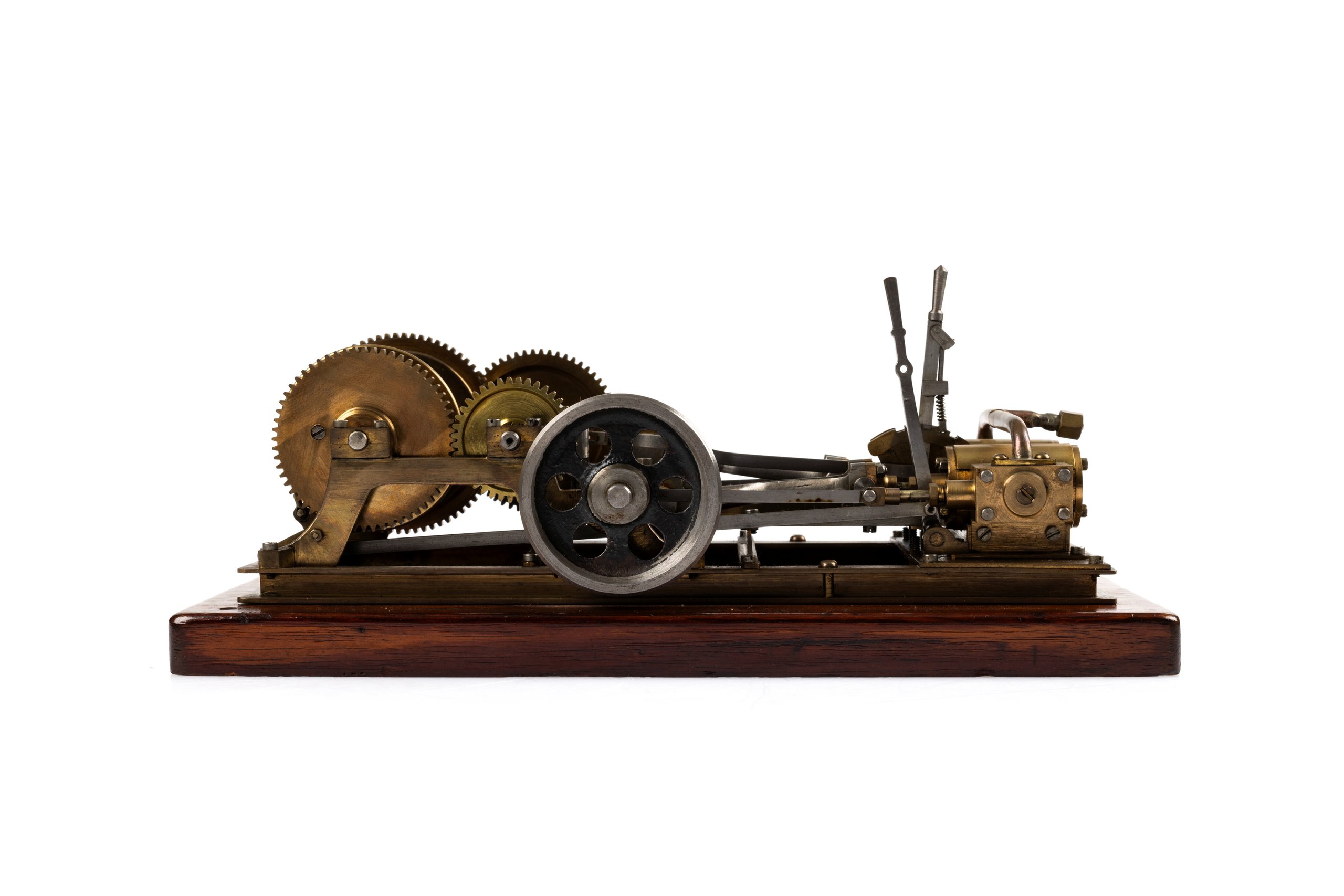 Model of a steam winch used in mining