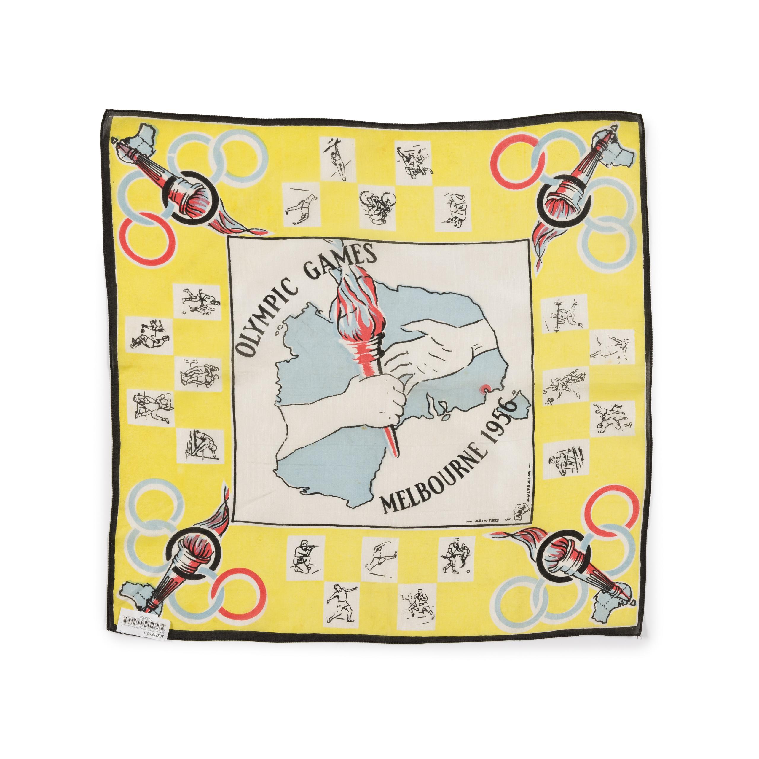 1956年メルボルンオリンピック 大会記念カフス Powerhouse Collection - Scarves commemorating the Melbourne
