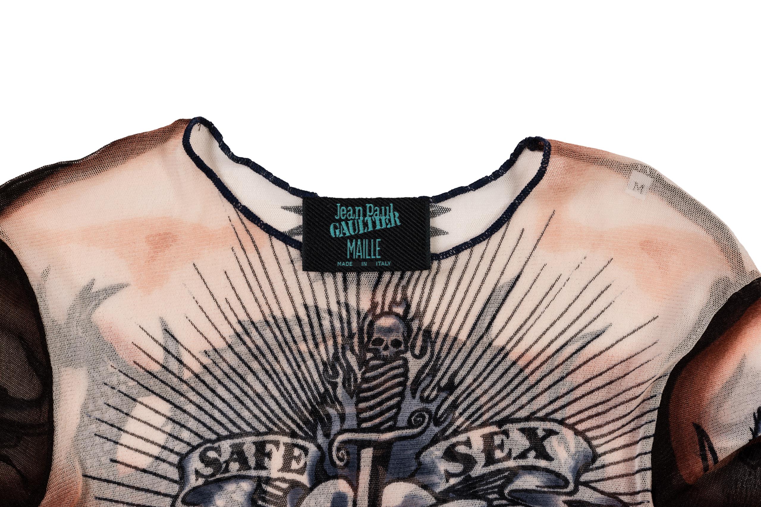 Powerhouse Collection - 'Tattoo' mens top by Jean Paul Gaultier Powerhouse Collection - 'Tattoo' mens top by Jean Paul Gaultier
