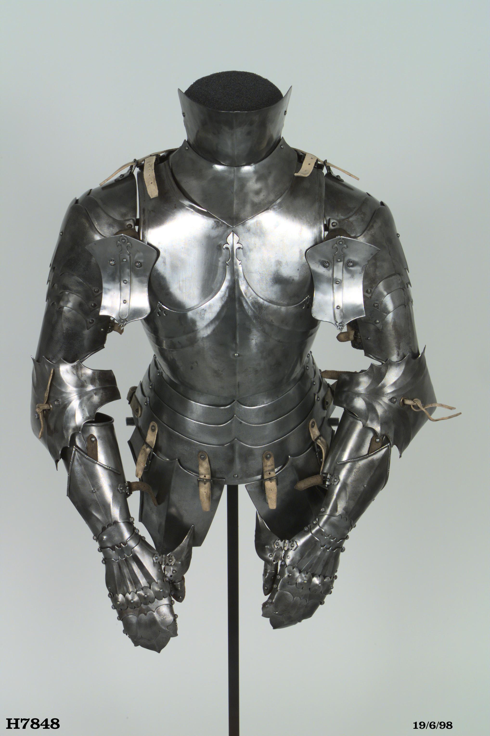 Reproduction half suit armour from 15th century suit of armour