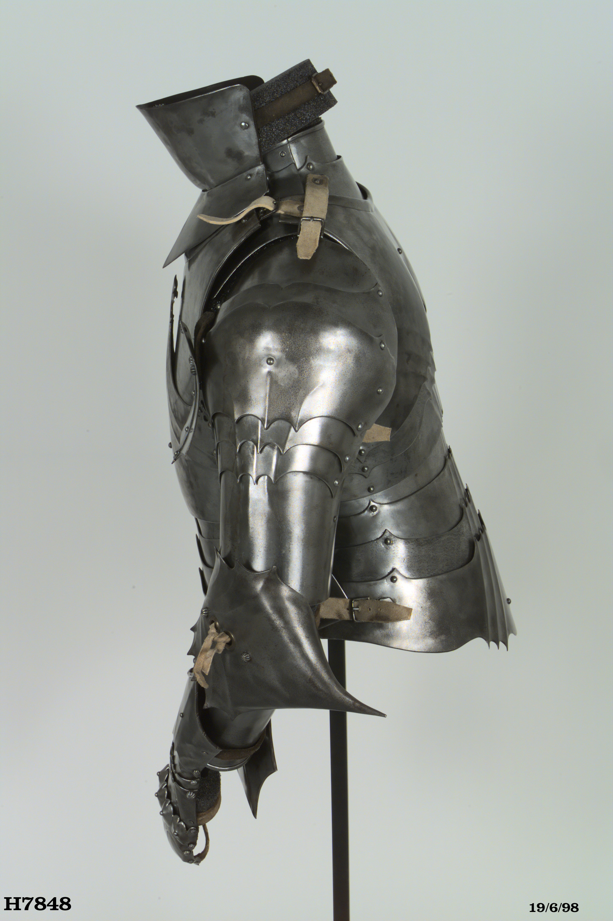 Reproduction half suit armour from 15th century suit of armour