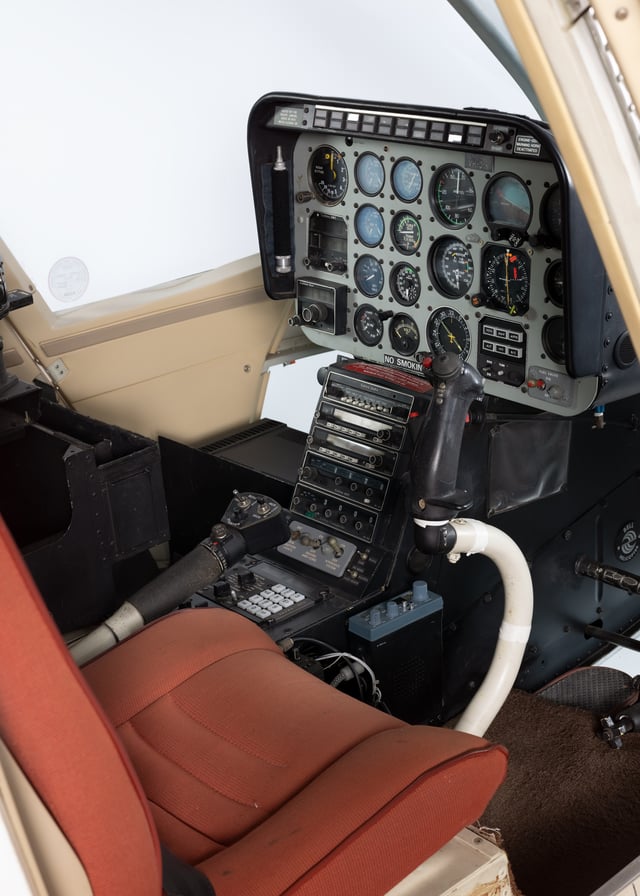 Bell Jetranger helicopter flown around the world by Dick Smith