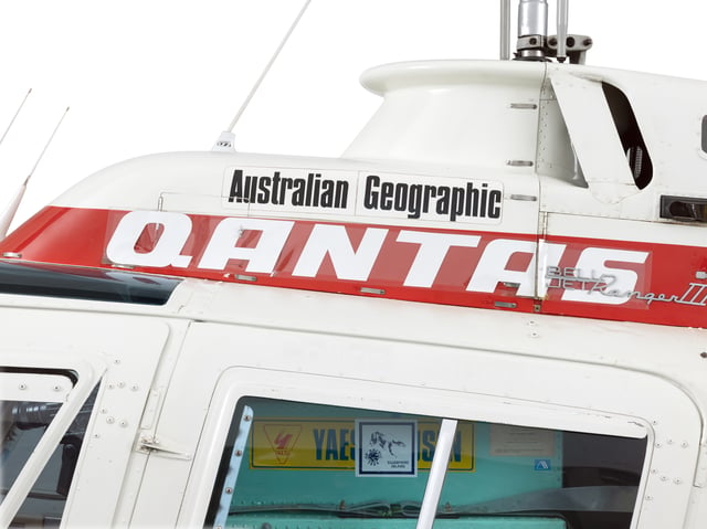 Bell Jetranger helicopter flown around the world by Dick Smith