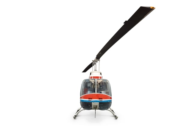 Bell Jetranger helicopter flown around the world by Dick Smith
