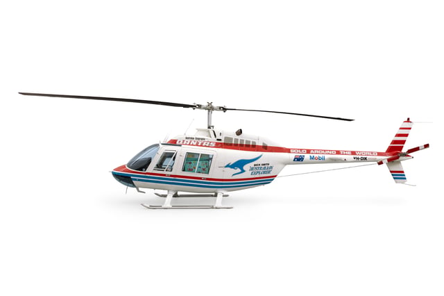 Bell Jetranger helicopter flown around the world by Dick Smith