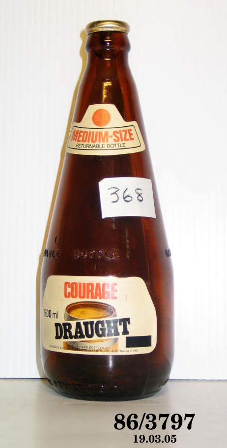 'Courage Draught' bottle of beer by Courage Australia Limited