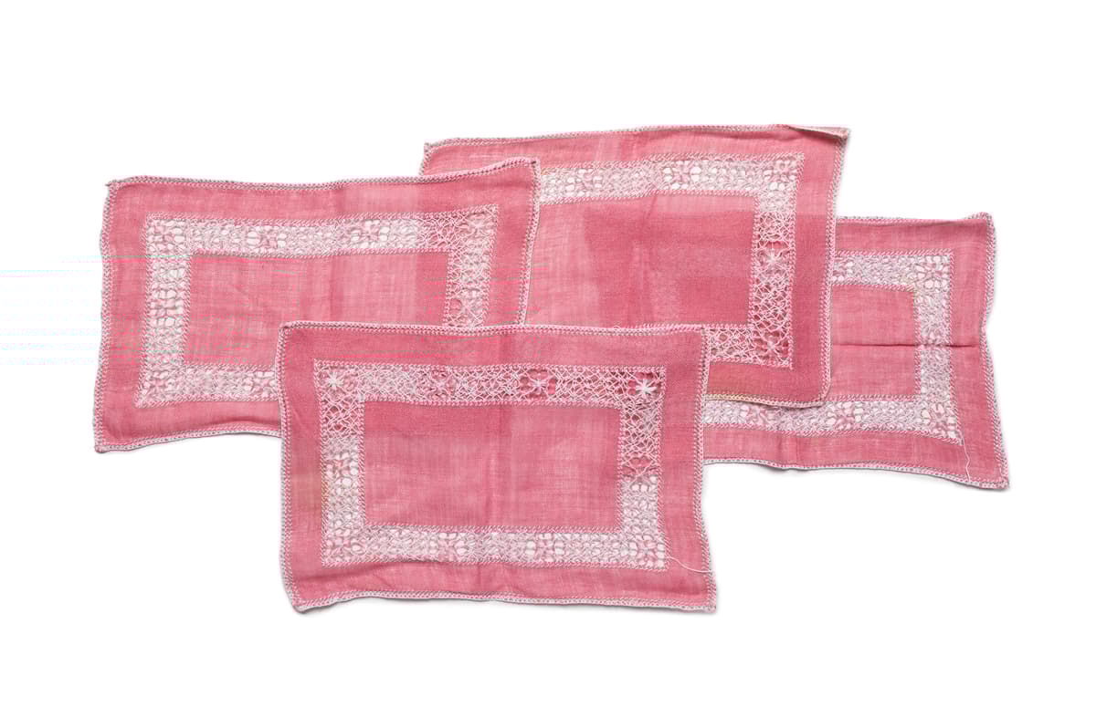 Handmade place mats by Margaret Fulton