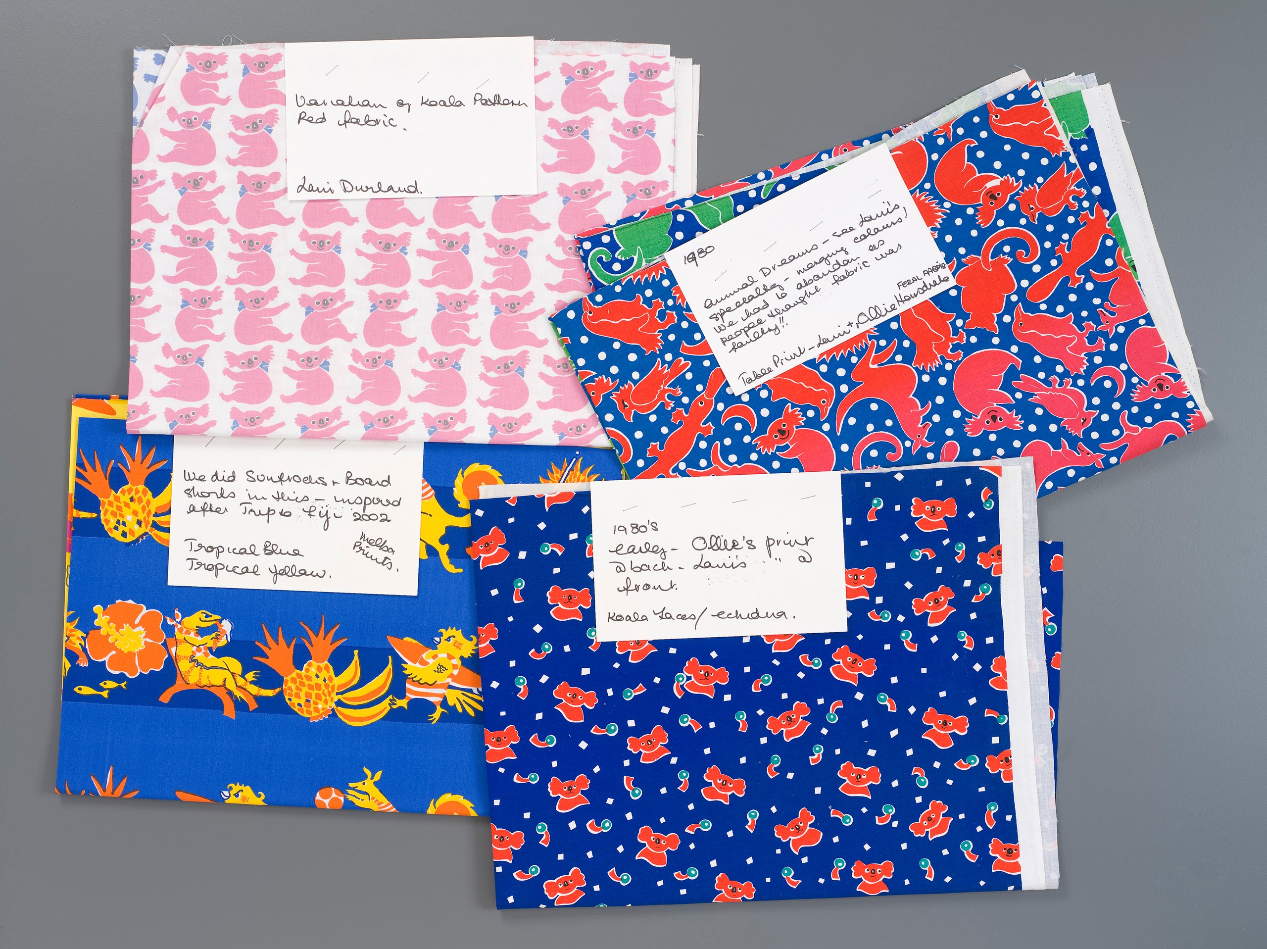 Textile swatches by Scribbly Graphics