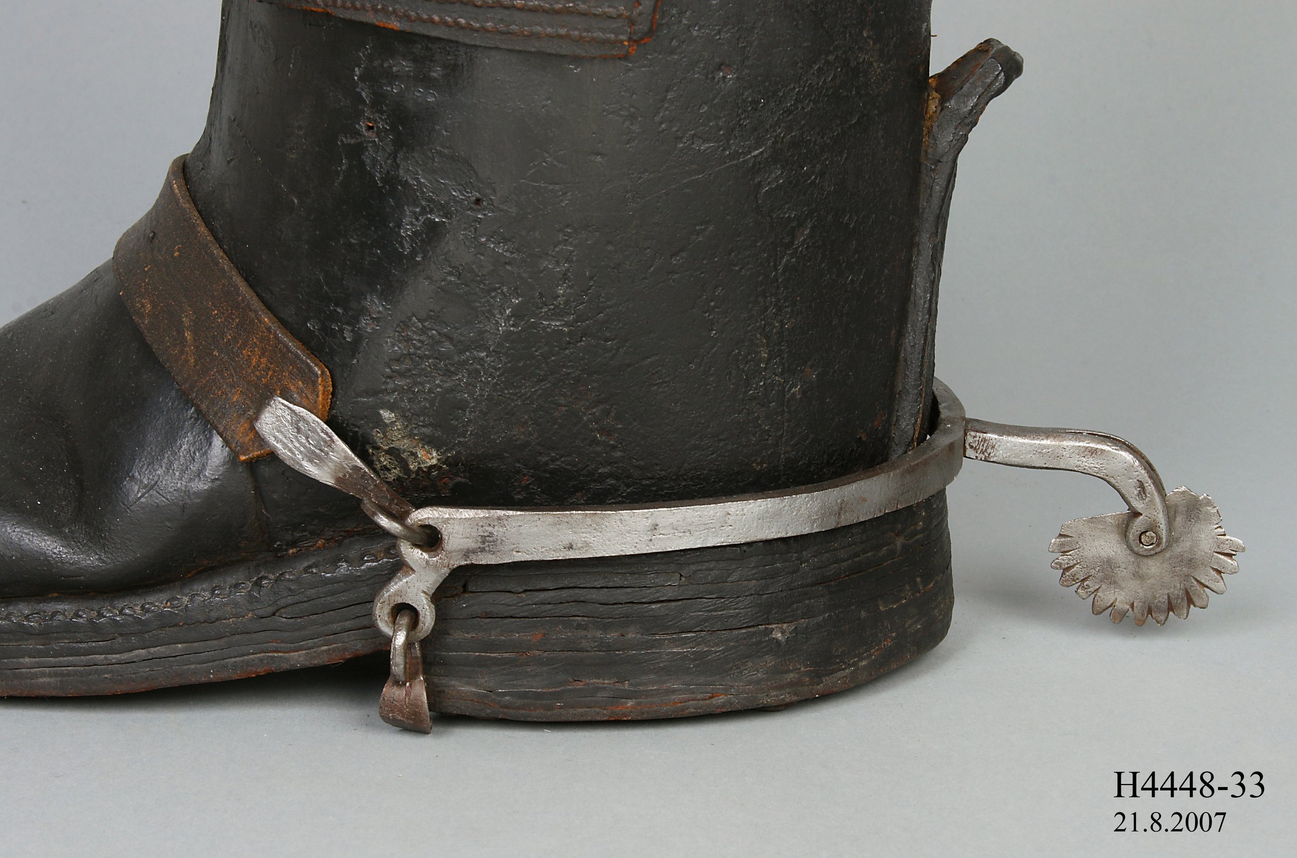 Postillion boot with spur from the Joseph Box collection