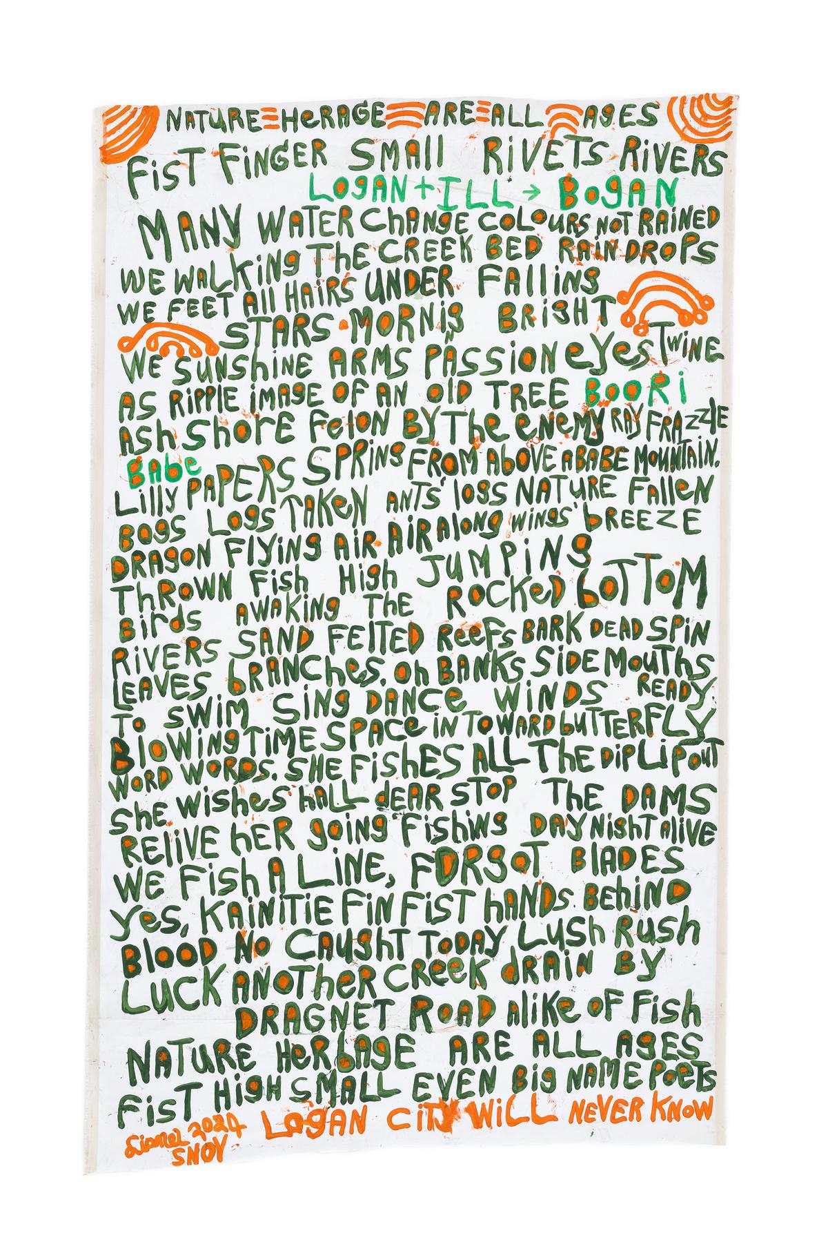 'Nature Her Age Are All Ages' by Lionel Fogarty by Fogarty, Lionel