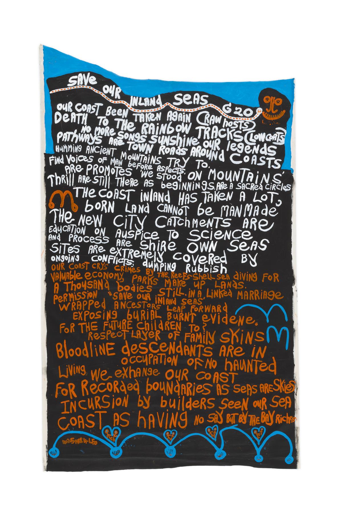 'Save Our Inland Seas' by Lionel Fogarty by Fogarty, Lionel