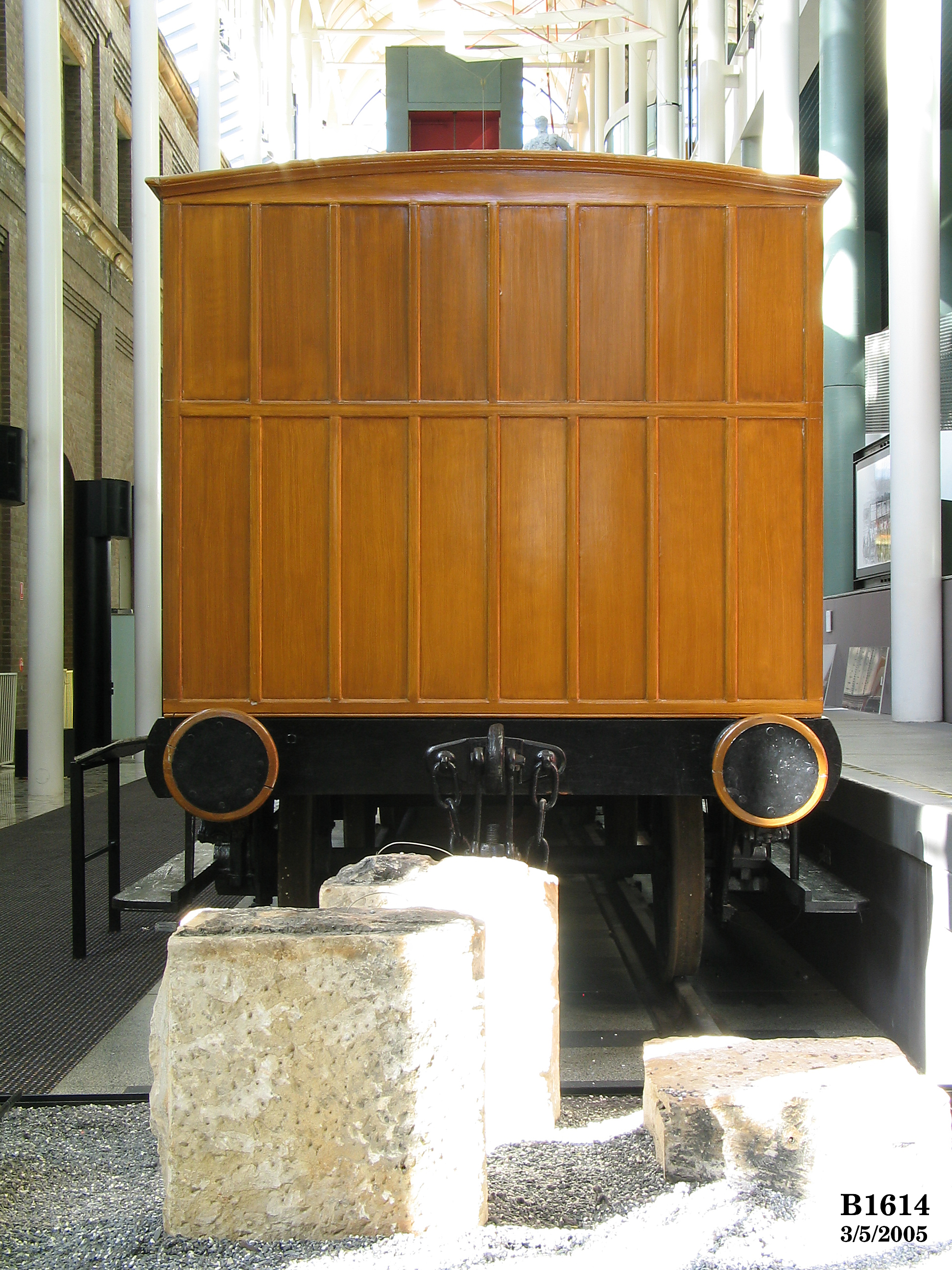 Third class railway carriage used on first railway in New South Wales