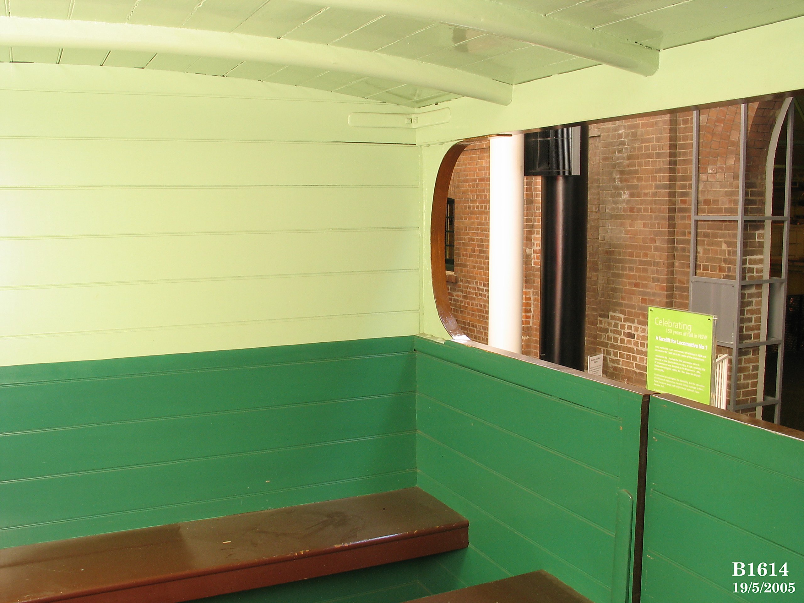 Third class railway carriage used on first railway in New South Wales