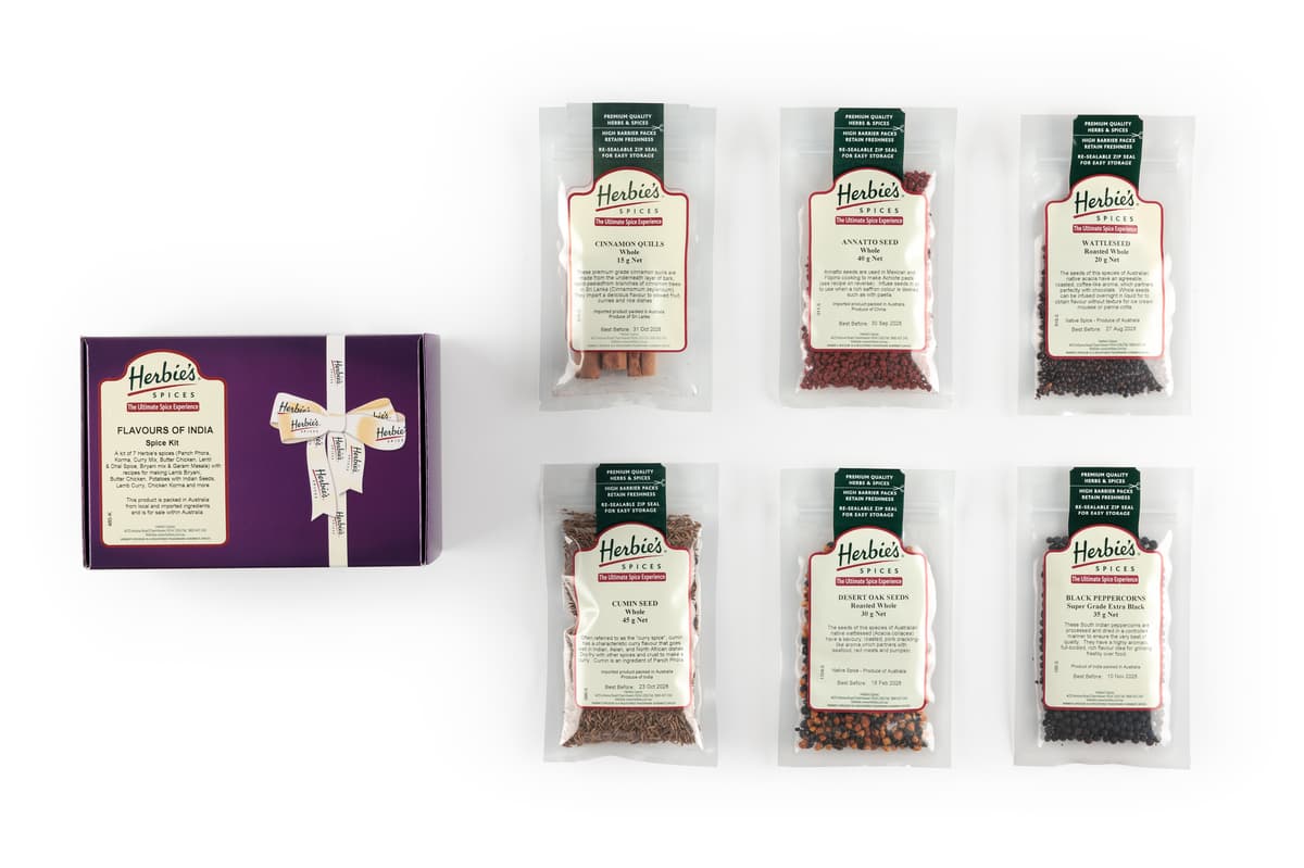 'Herbies Spices' produced by herb experts Ian and Elizabeth Hemphill by Ian Hemphill