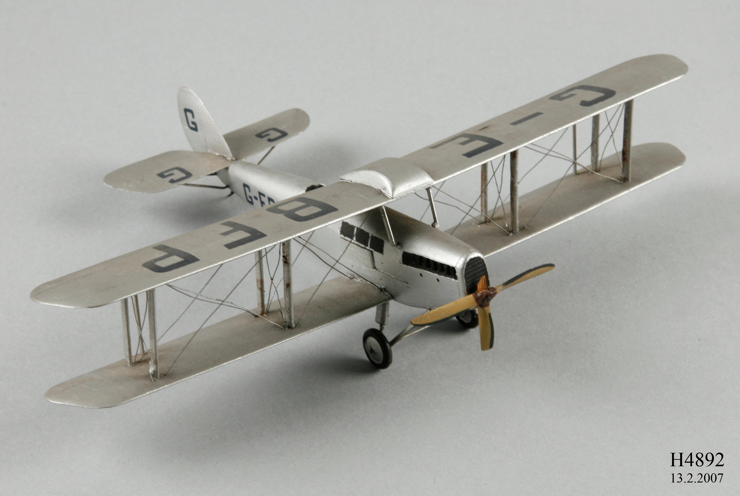 Model of the 1924 De Havilland DH50 aircraft G-EBFP