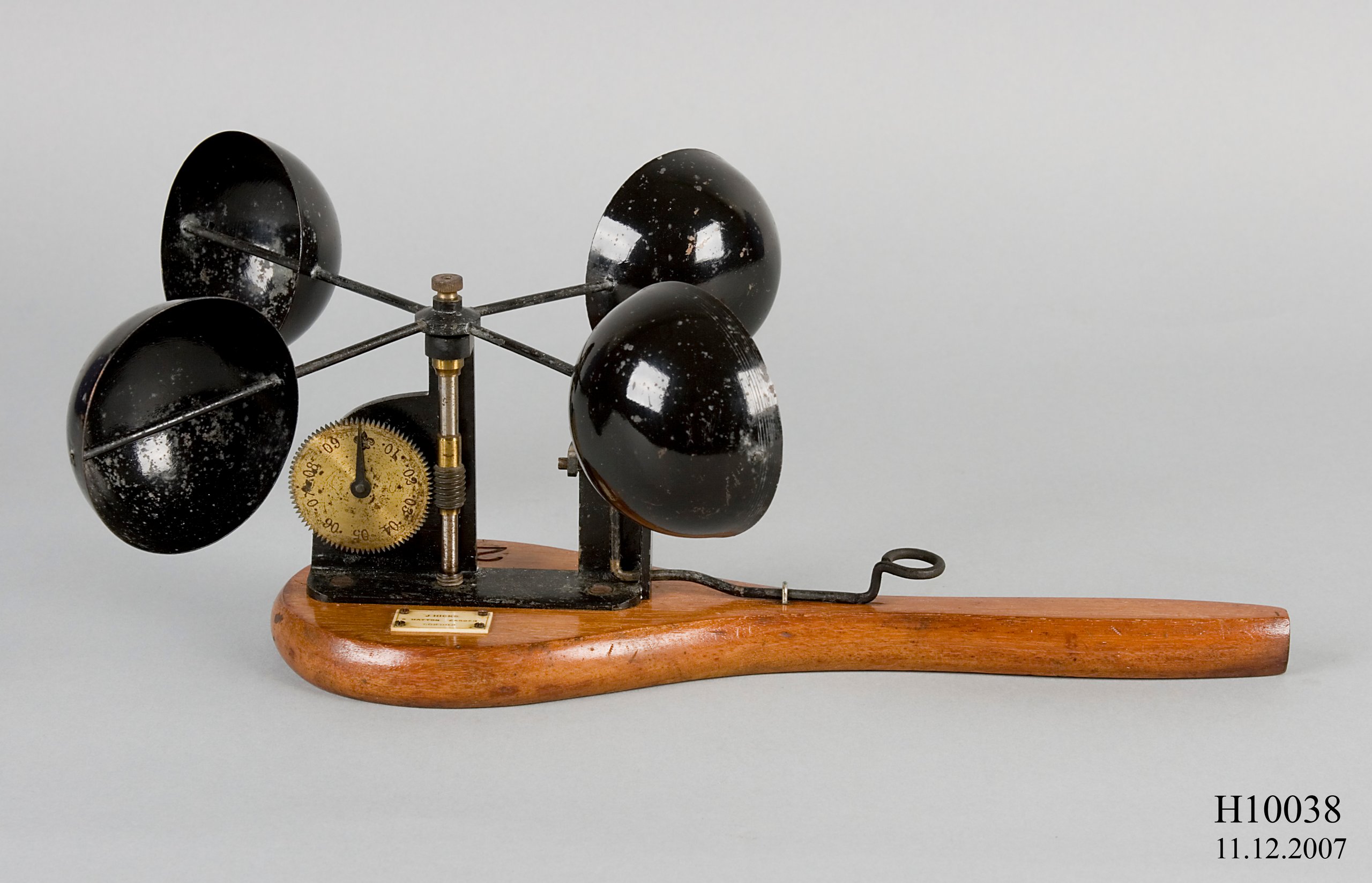 A hand held Robinson's anemometer