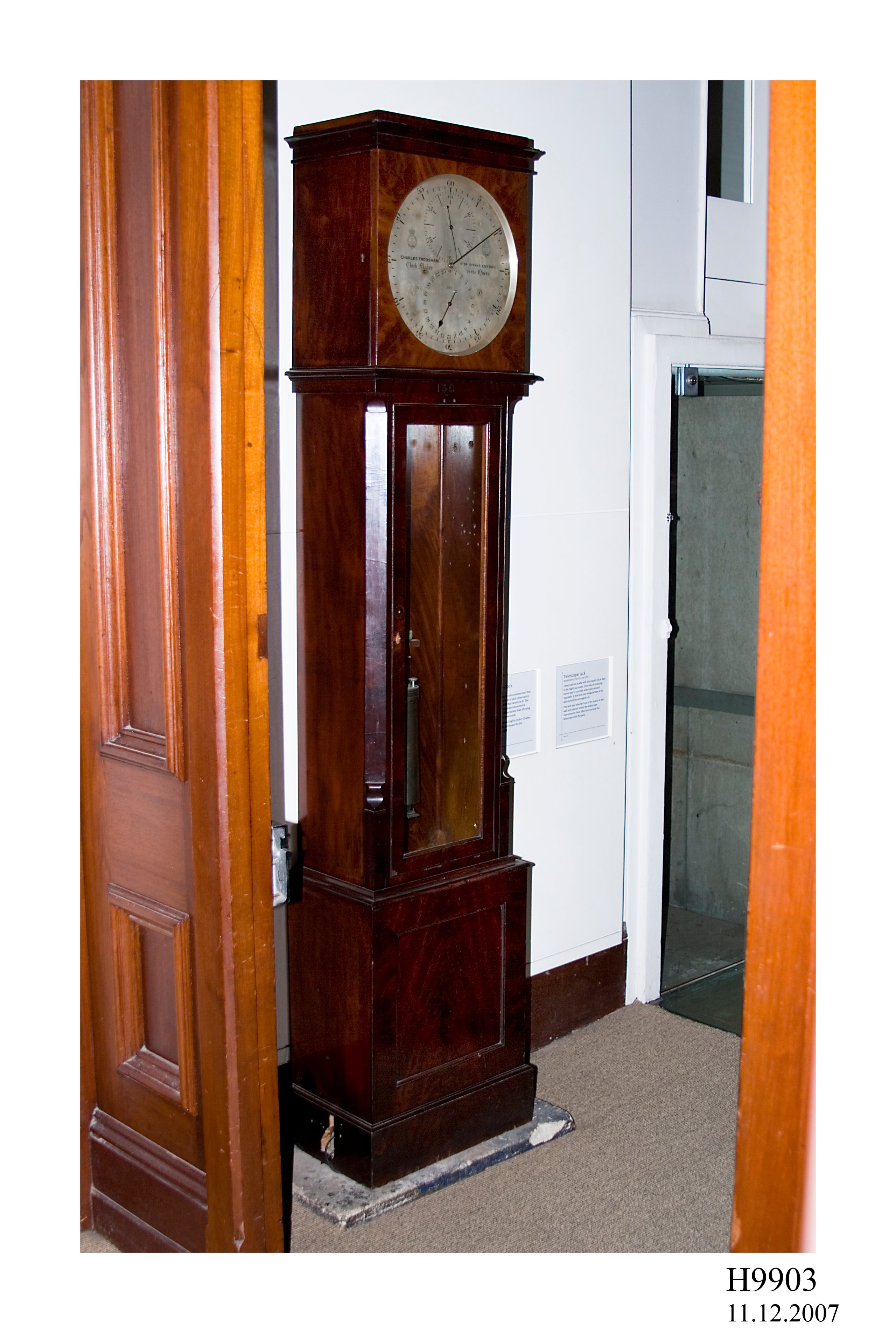 Regulator clock by Charles Frodsham