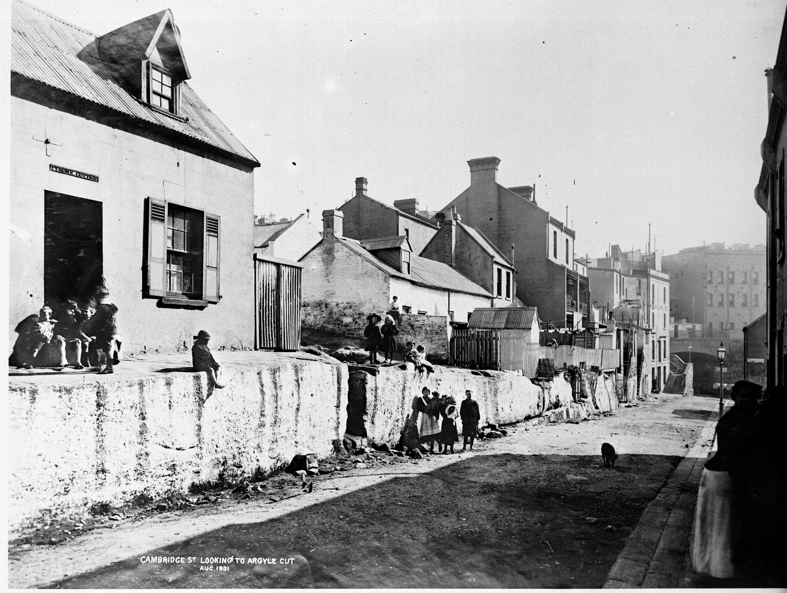 Cambridge Street looking to Argyle Cut 1901