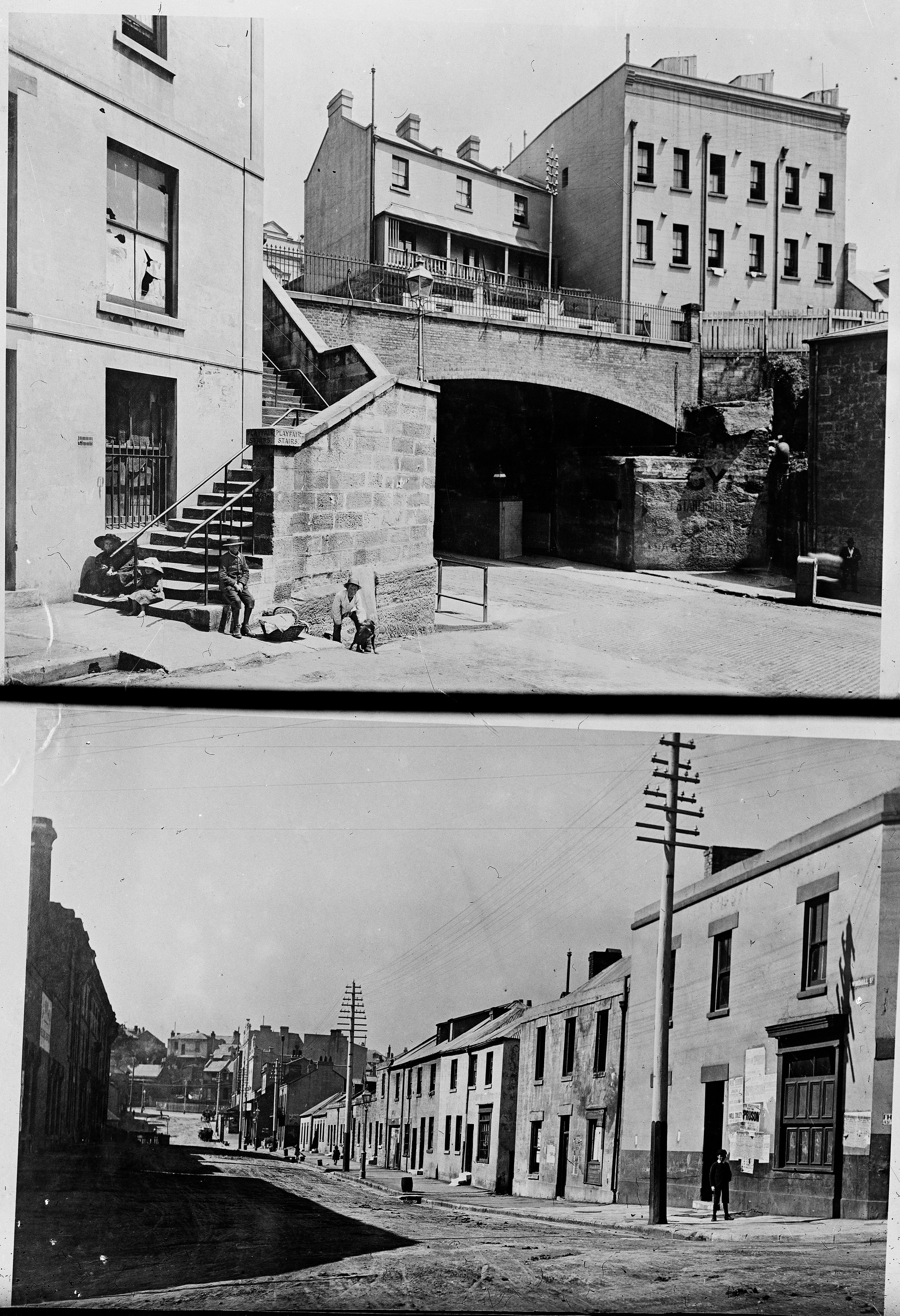 'Windmill Street'and'Sitting on the Playfair stairs' from the Tyrrell Collection