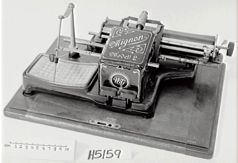  Mignon 'Stylus' typewriter