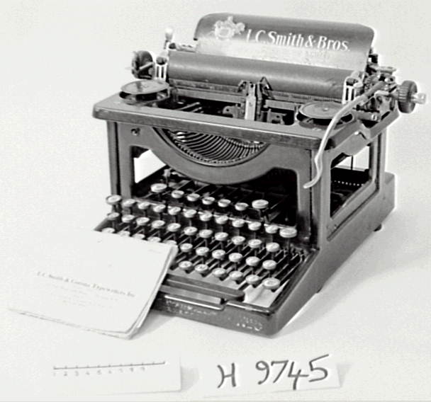 Typewriter made by L C Smith