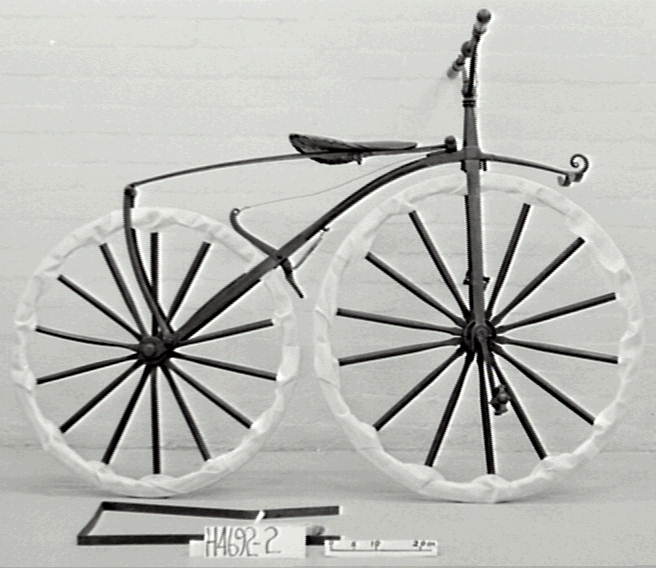 Michaux-type velocipede or boneshaker bicycle