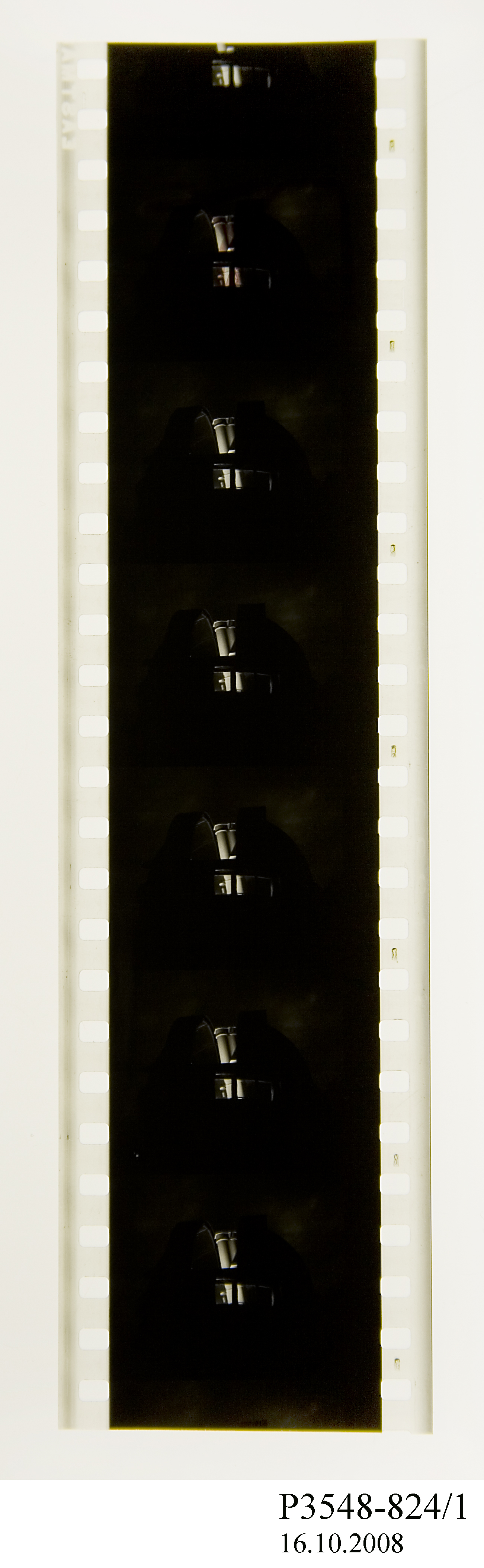 Film strip showing details of a telescope