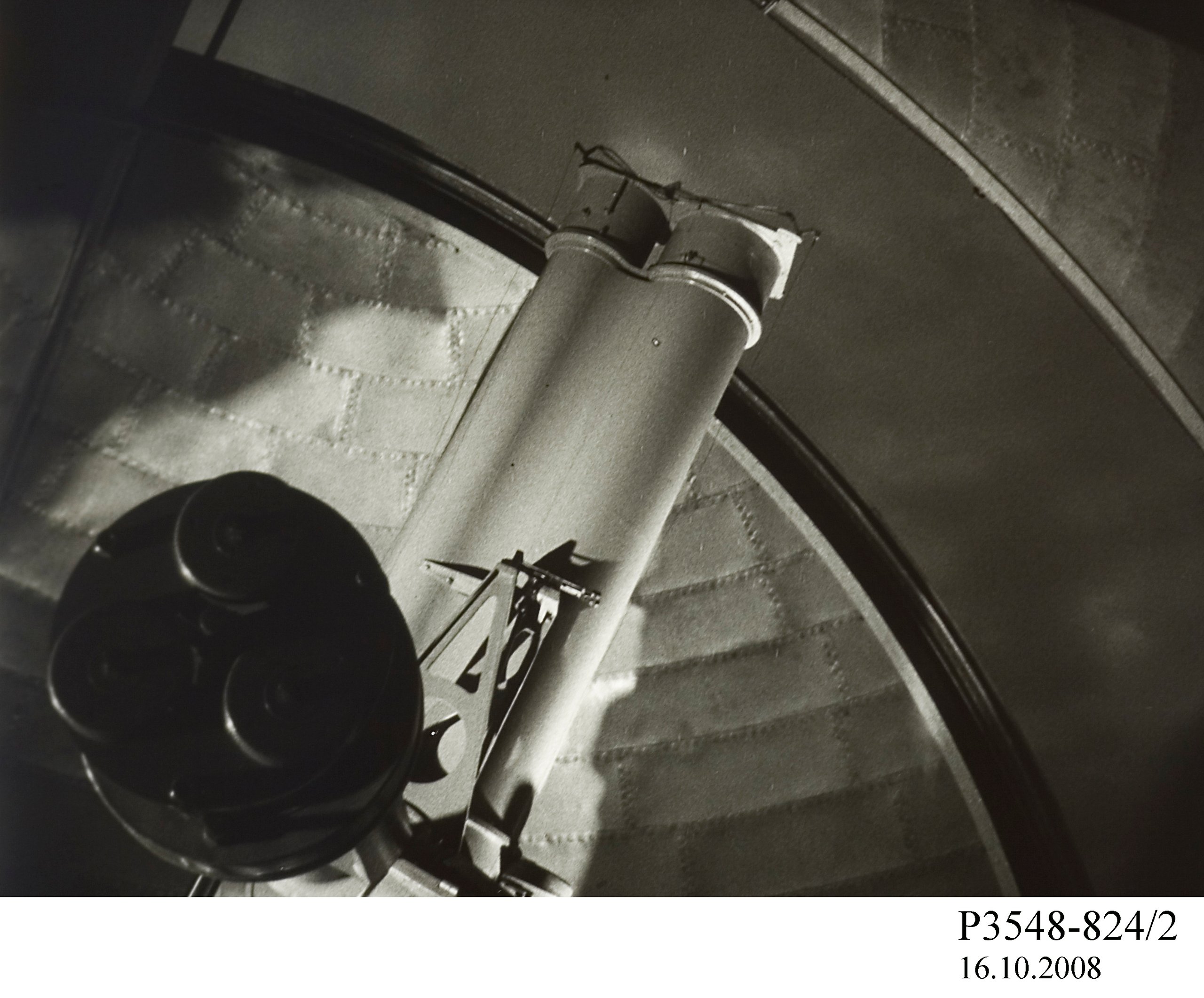 Film strip showing a telescope in an observation dome