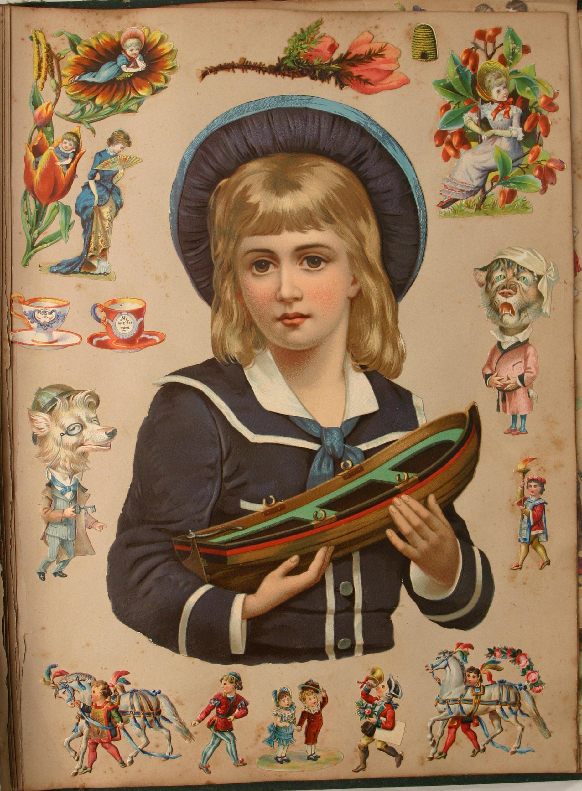 Powerhouse Collection - ⁨Victorian era scrapbooks⁩, 1880-1890