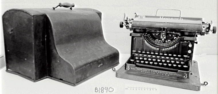 'Monarch Visible' typewriter by The Monarch Visible Co