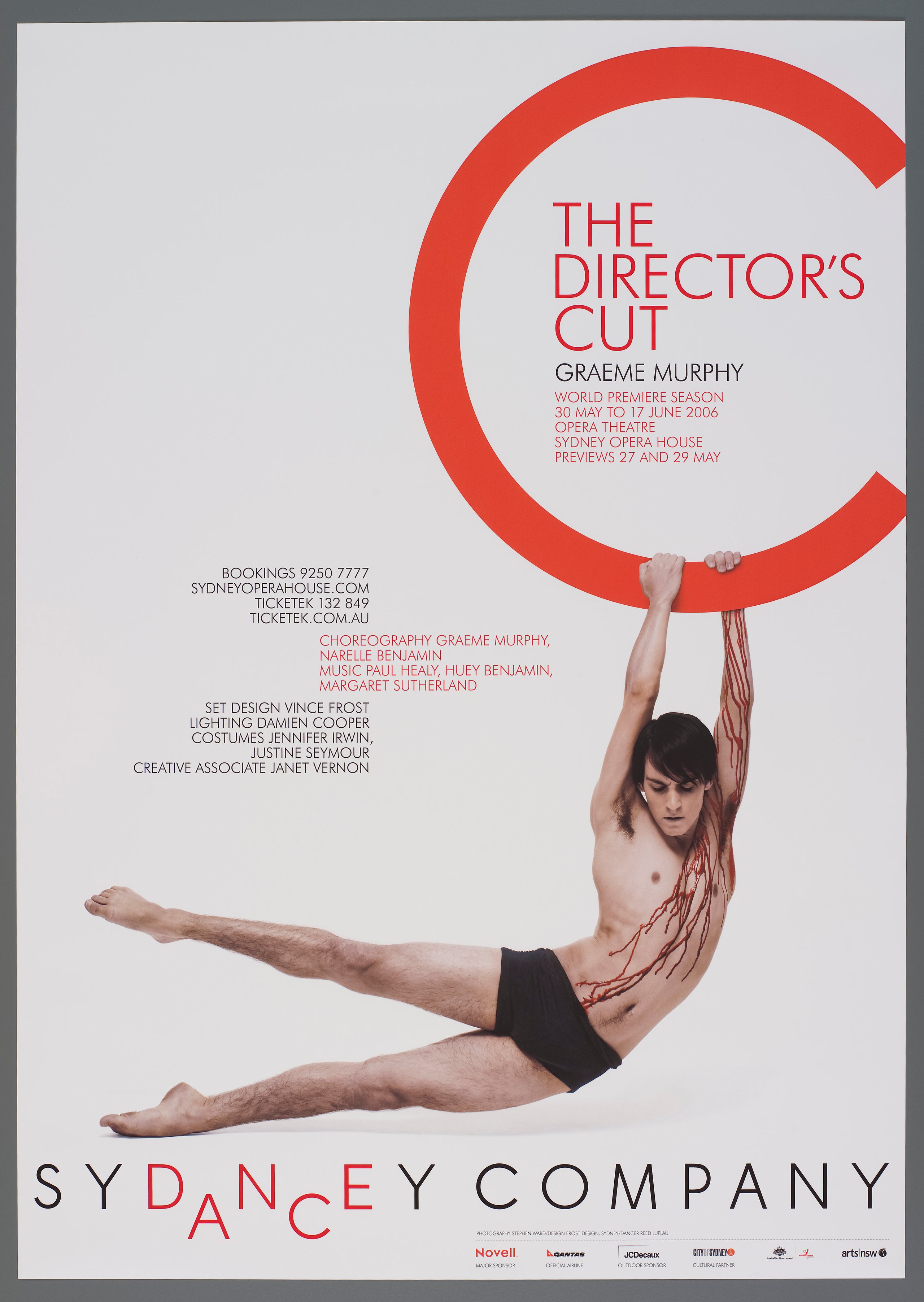Graphic designs for the Sydney Dance Company by Frost Design