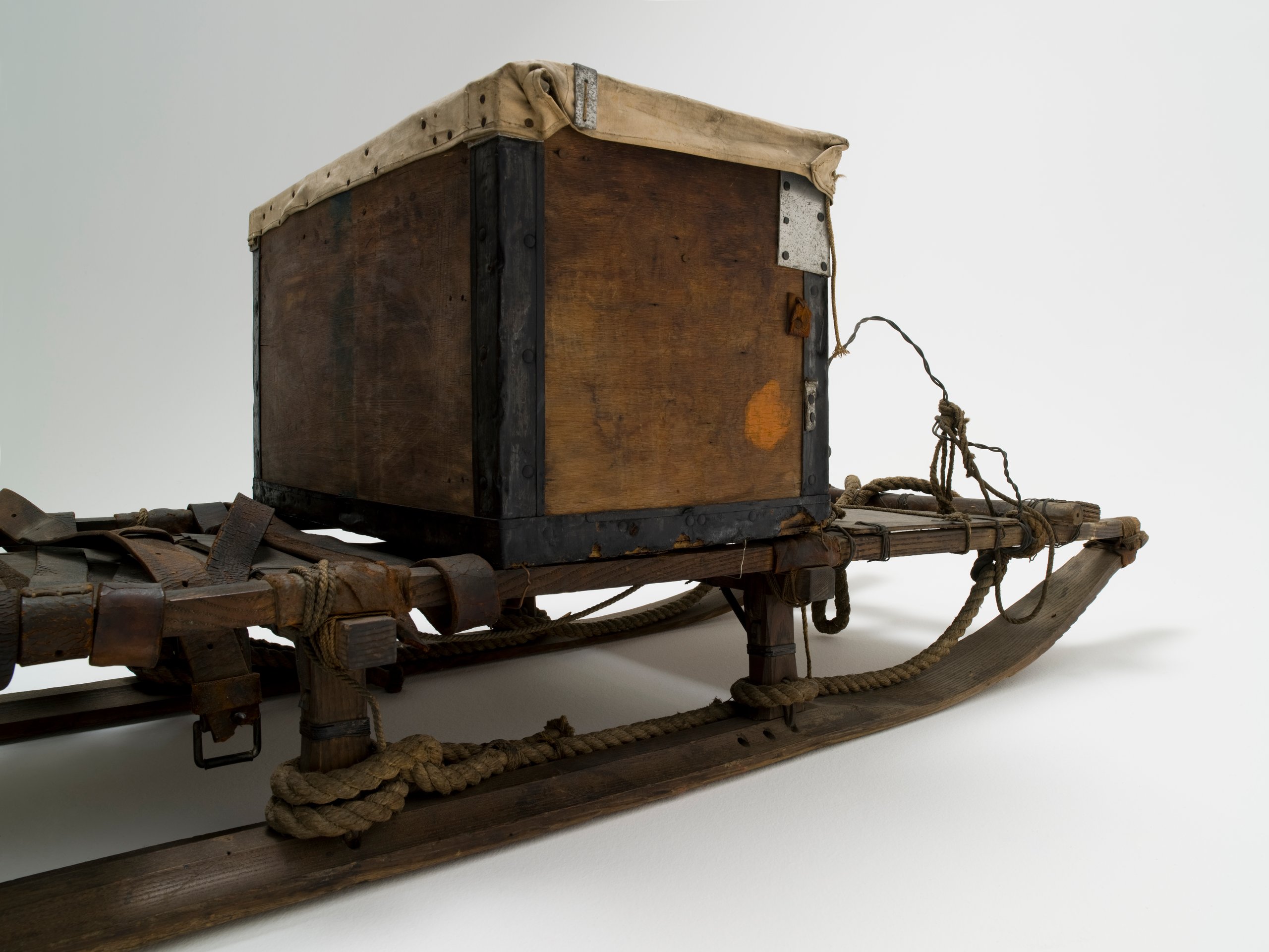 Antarctic sledge made by L Hagen, Norway, used on Douglas Mawson's Australiasian Antarctic Expedition, 1911-1914