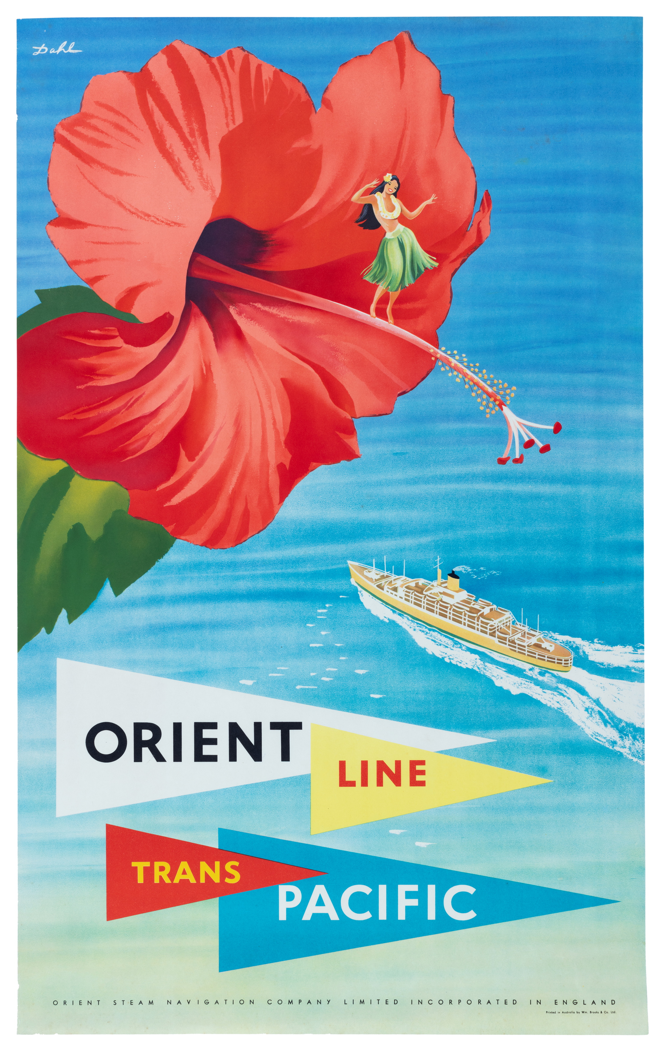 Orient Line poster by Dahl Collings