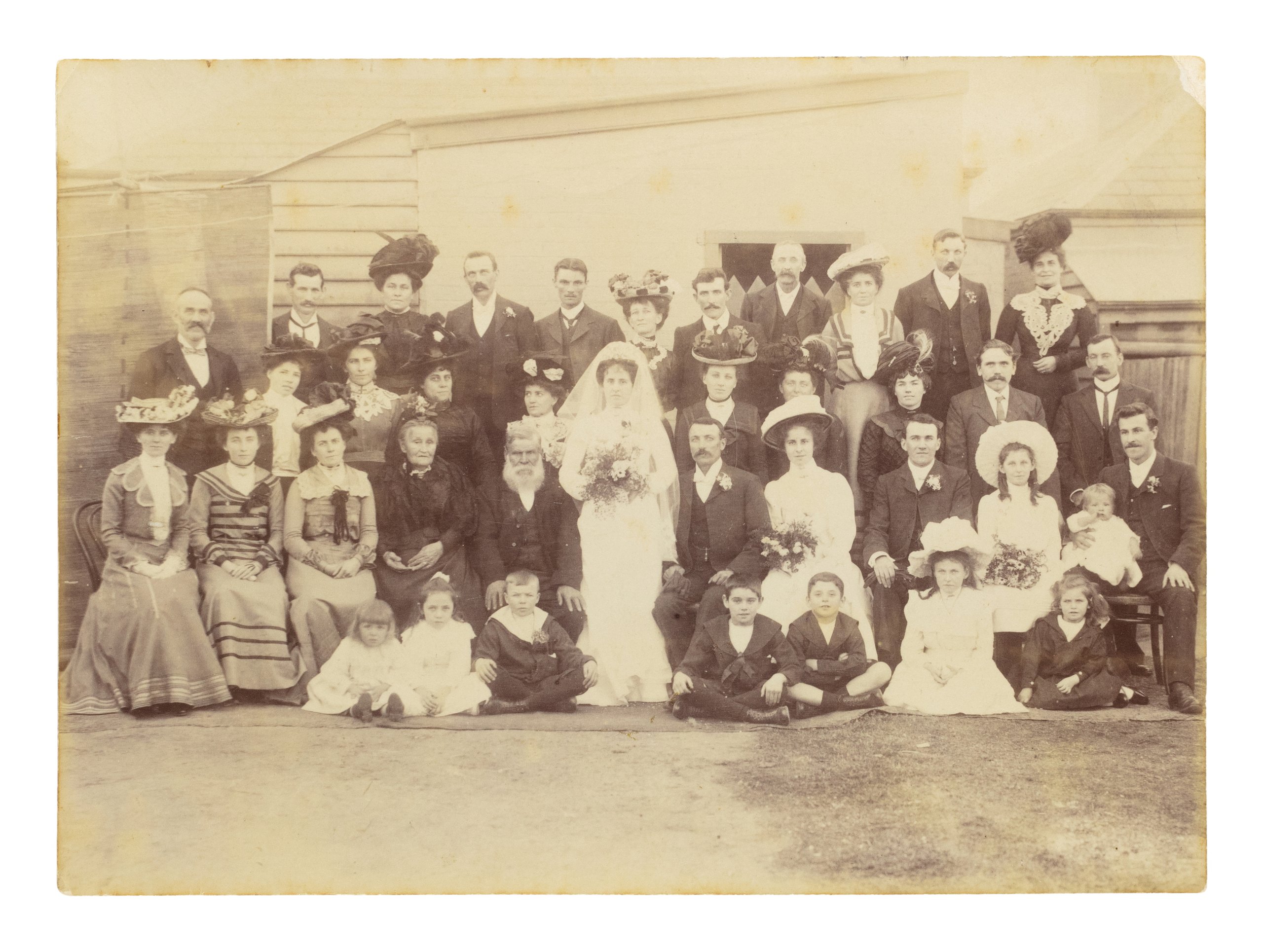 Photograph from wedding of Mary Hewitt and Henry Quinn