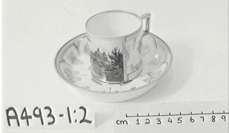 Cup and saucer by Vienna Porcelain Factory
