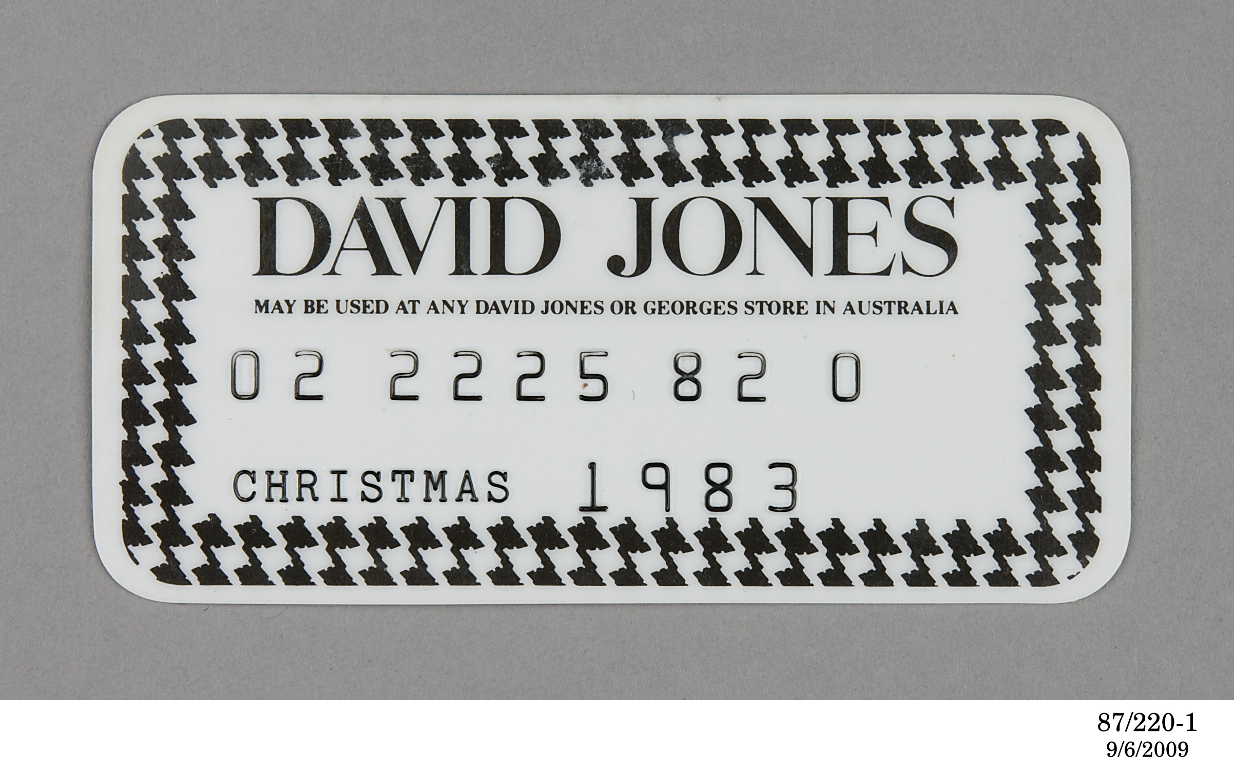 David Jones credit cards