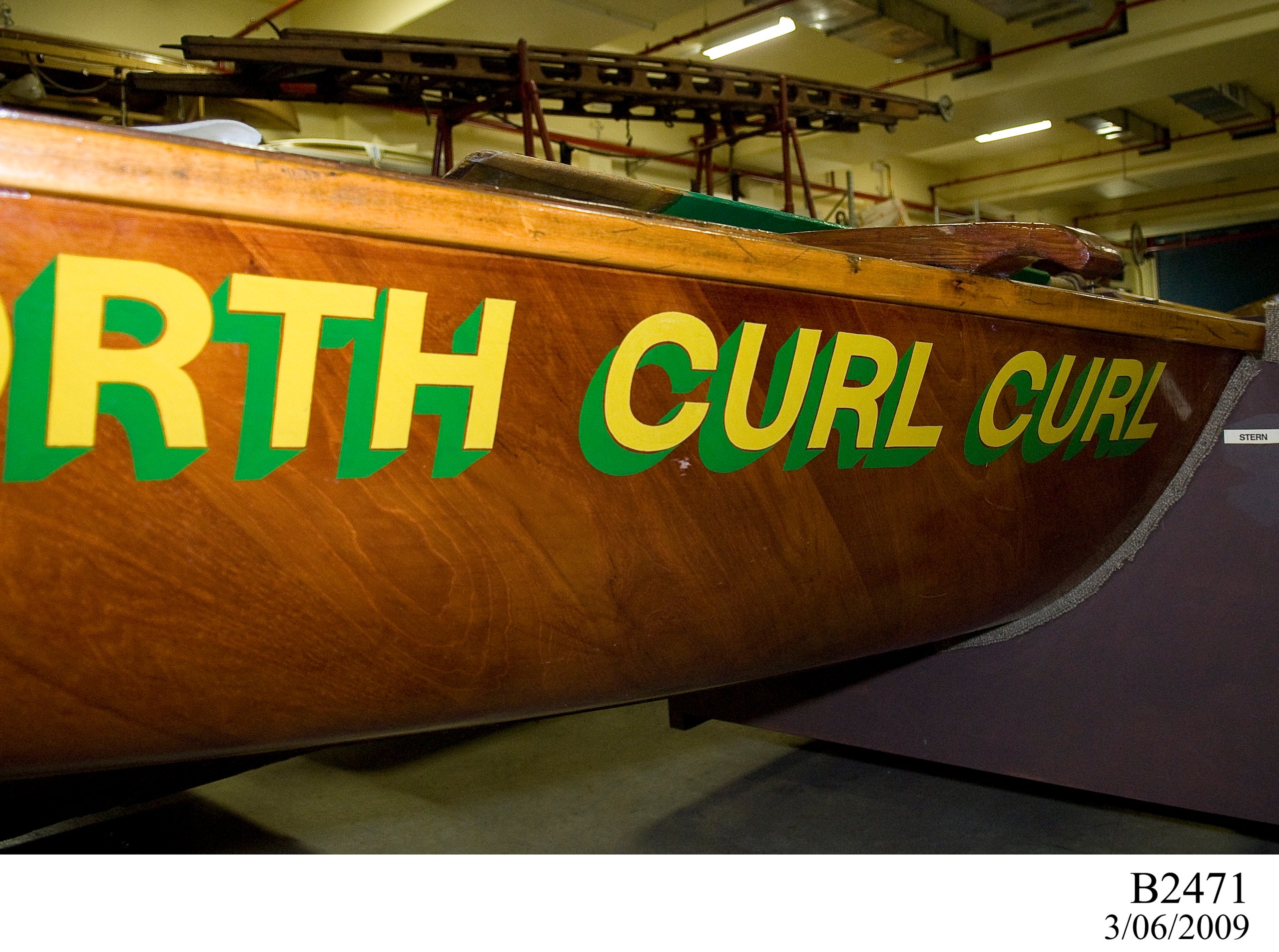 Surfboat used by North Curl Curl Surf Life Saving Club