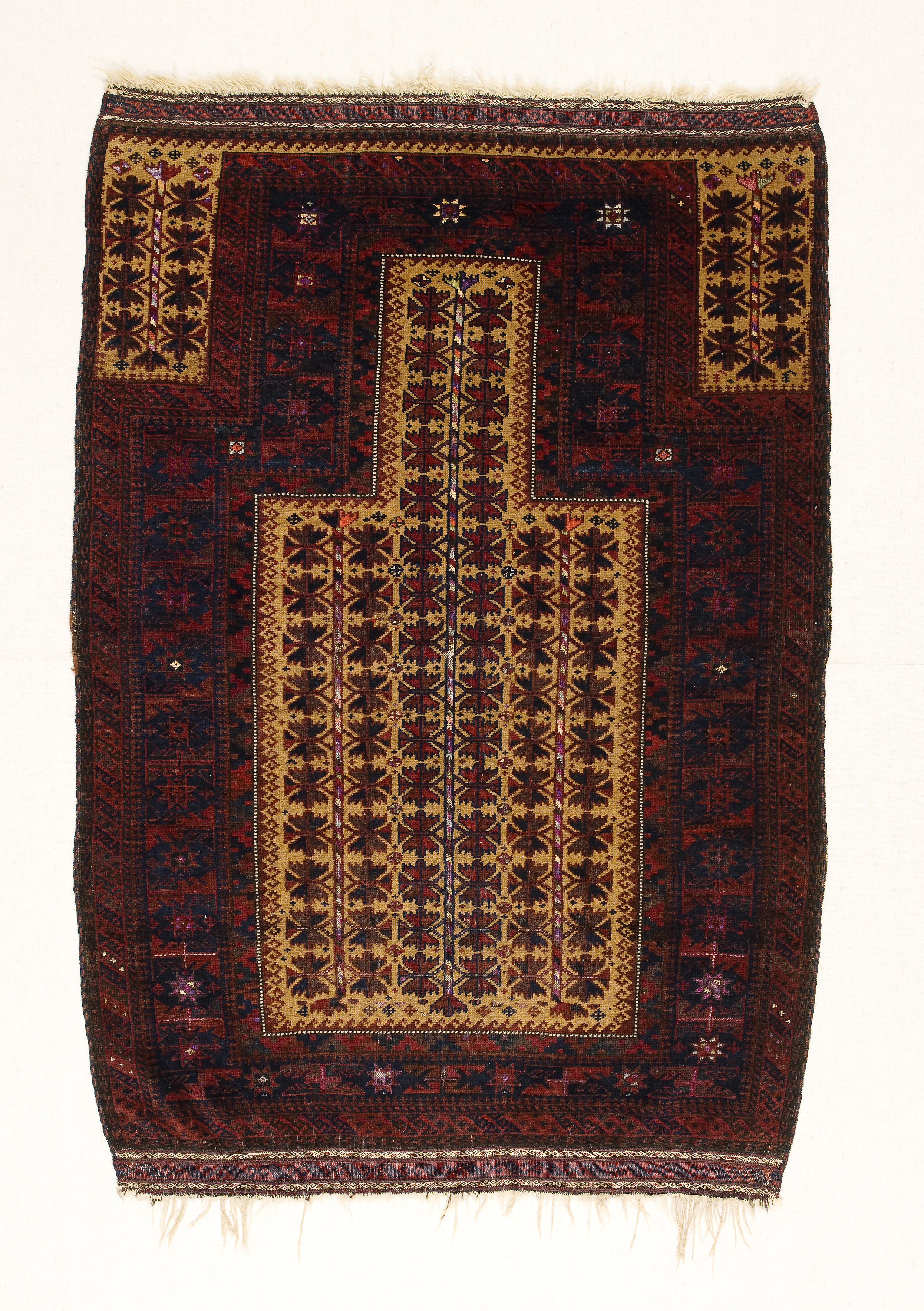 Baluchi prayer rug, northwest Afghanistan, late 1800s