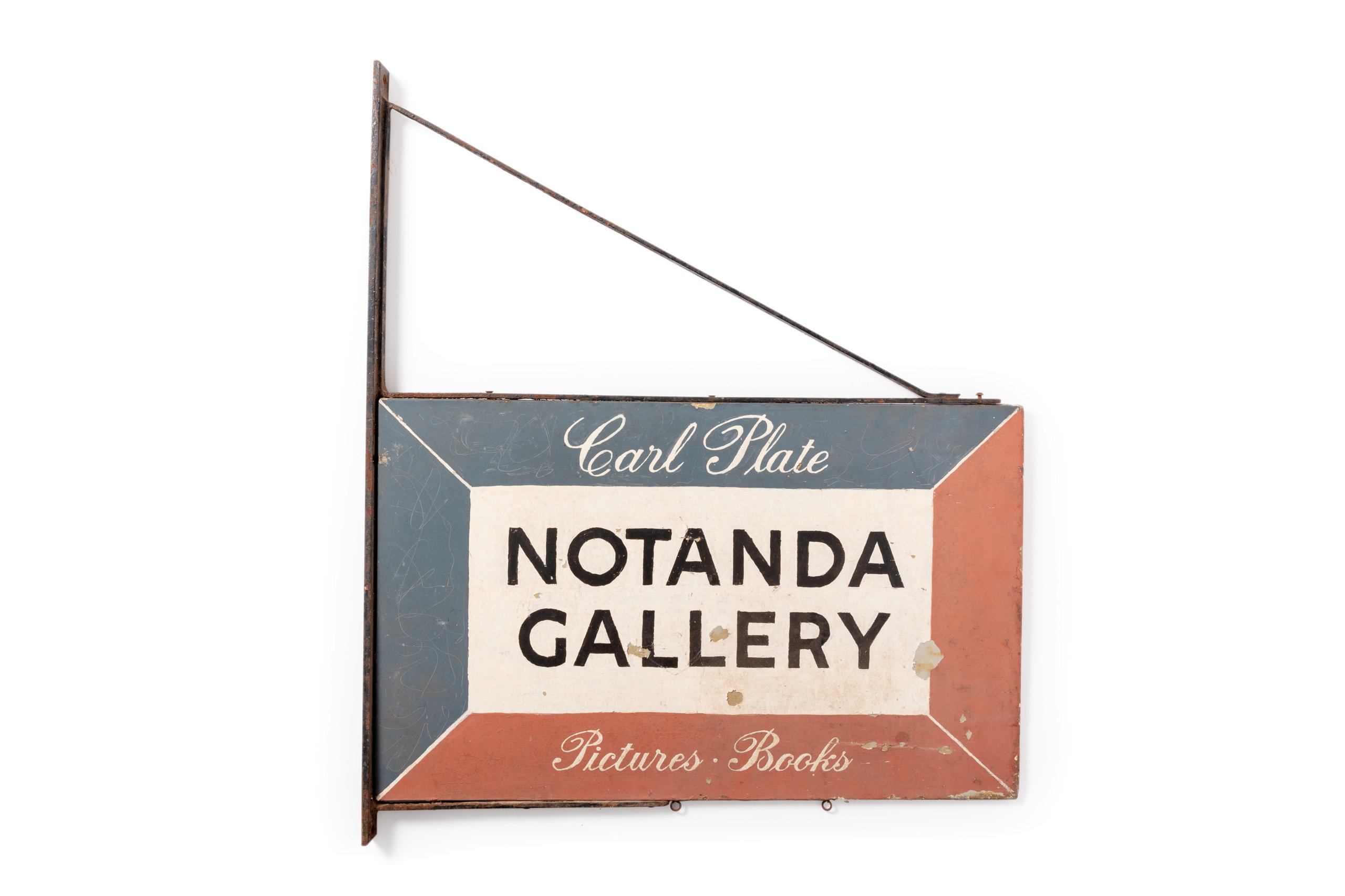Street sign 'Notanda Gallery'