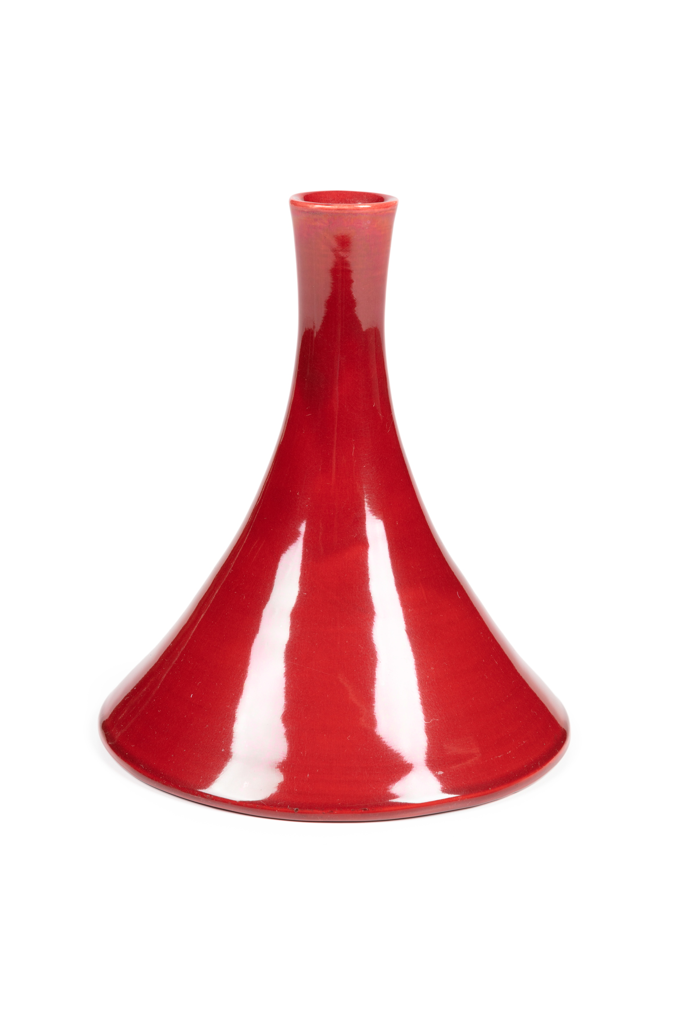 Earthenware vase designed by Christopher Dresser for Linthorpe Pottery
