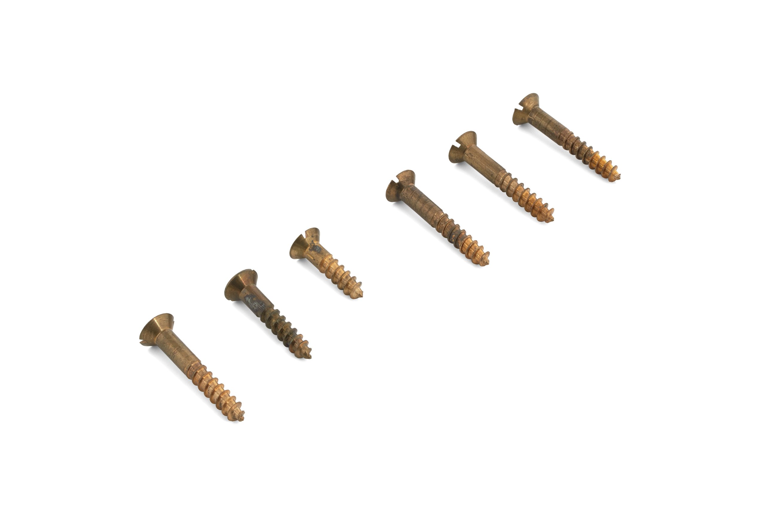 Screws for first class railway carriage door