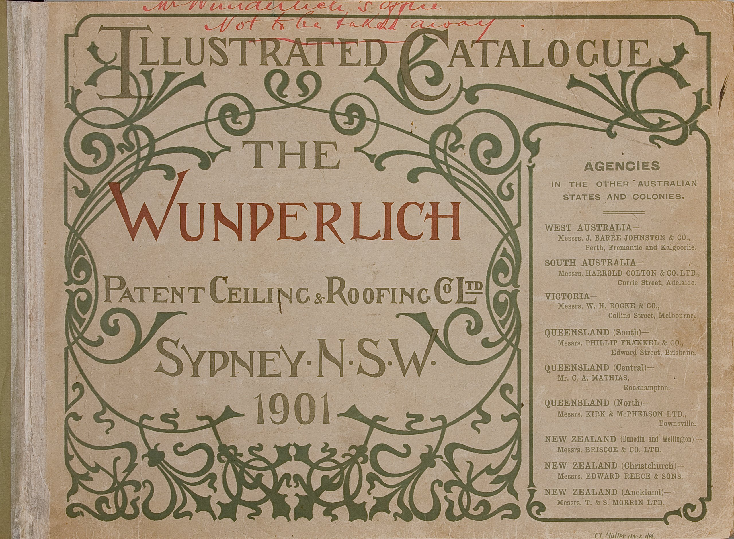 Front cover from Wunderlich 'Illustrated Catalogue'