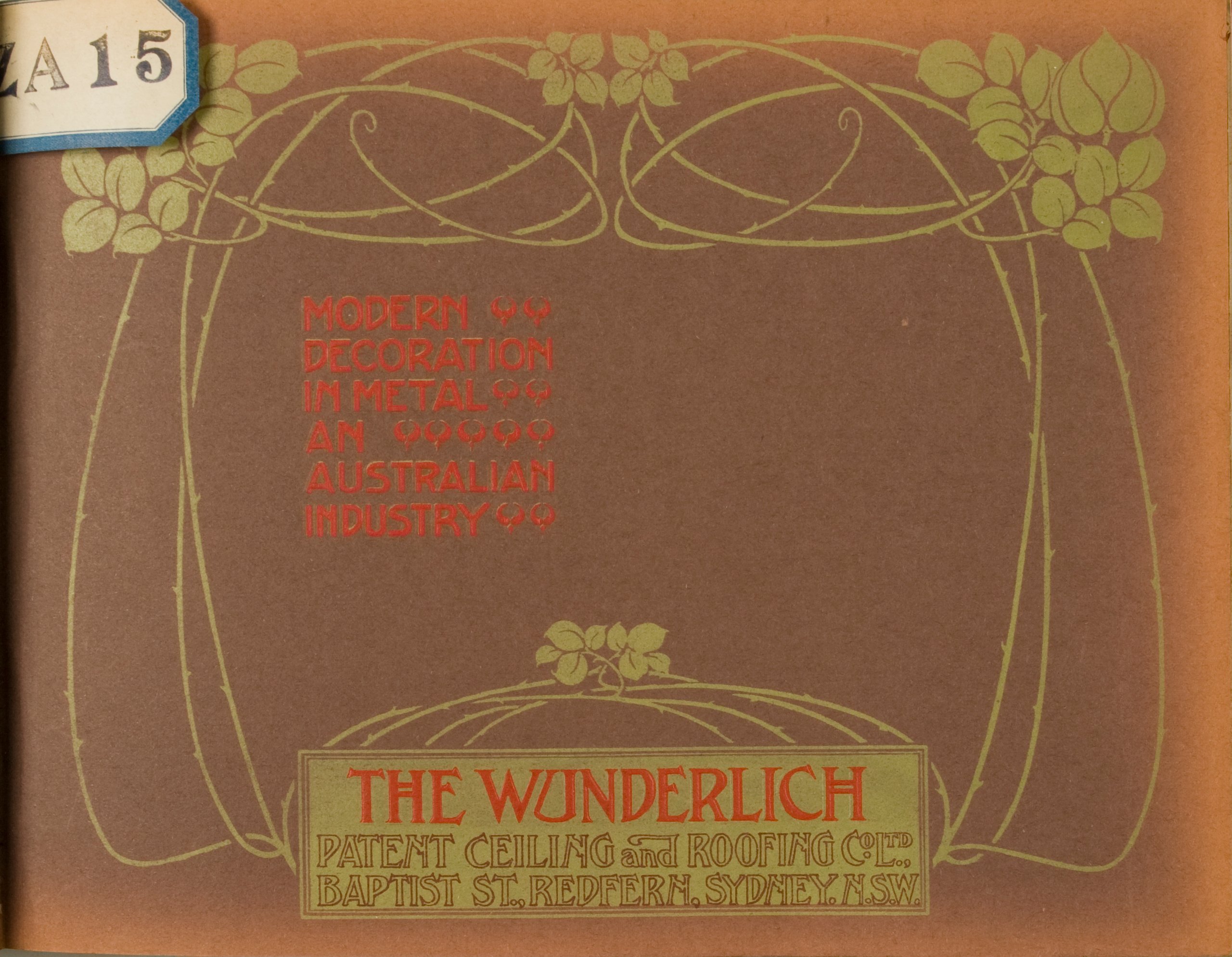 Front cover from Wunderlich supplement catalogue