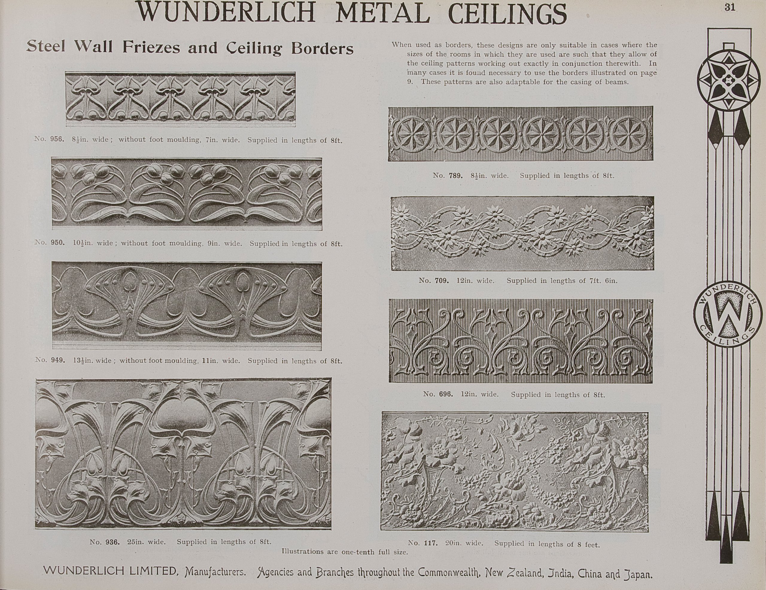 Page from Wunderlich 'Abridged General Catalogue'