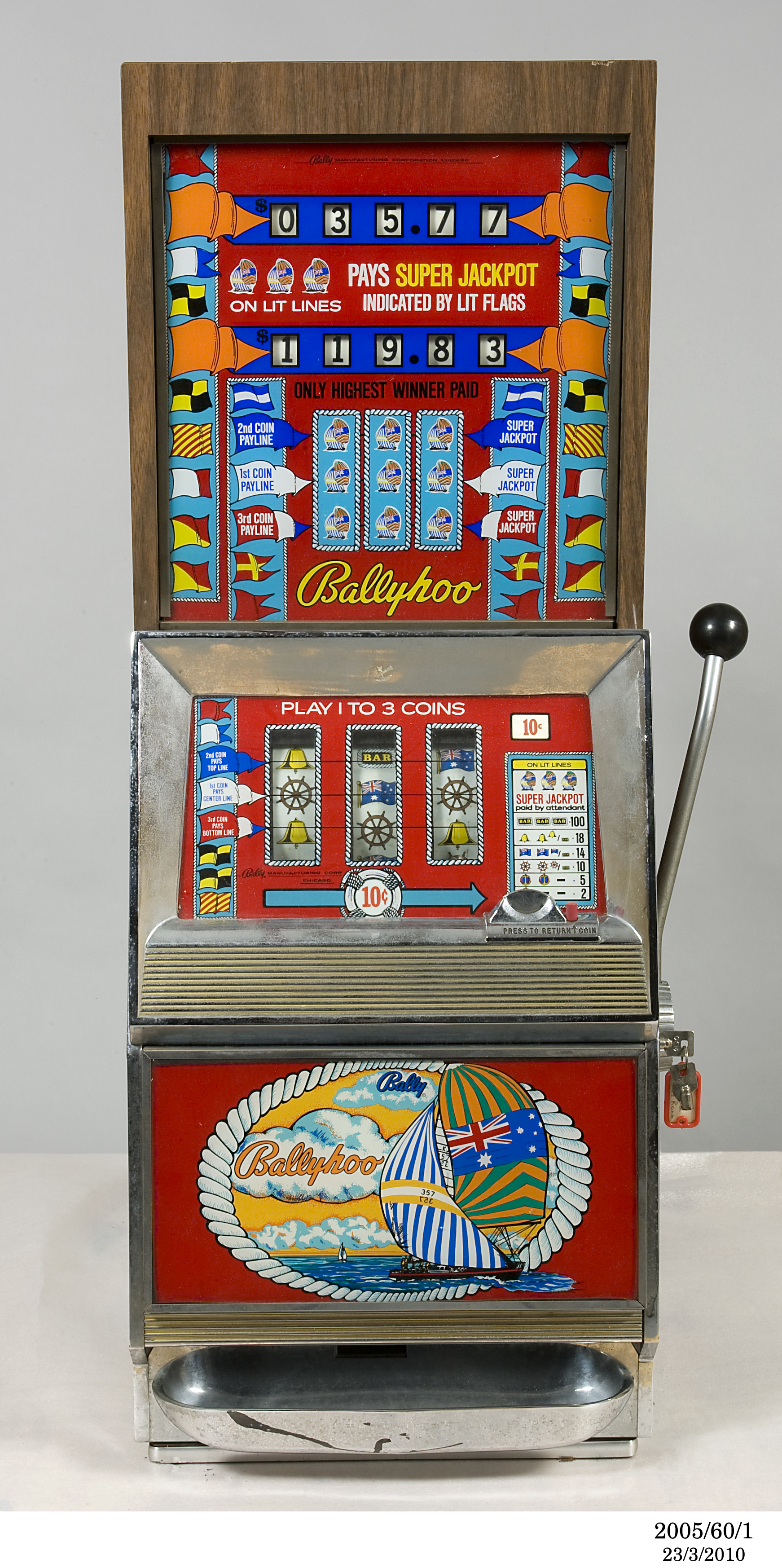 'Ballyhoo' poker machine