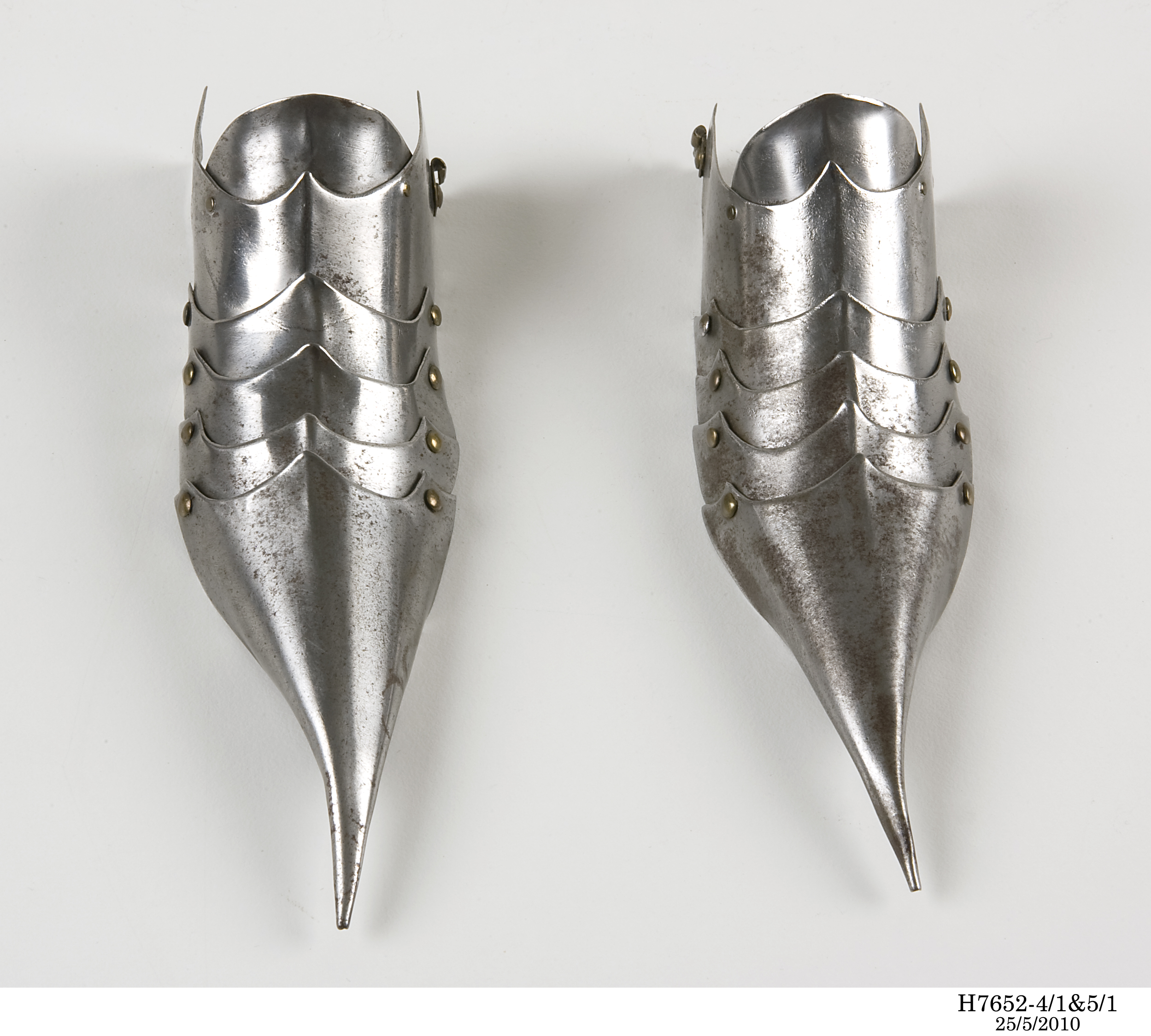 Miniature spur and ankle armour by Paul Hardy