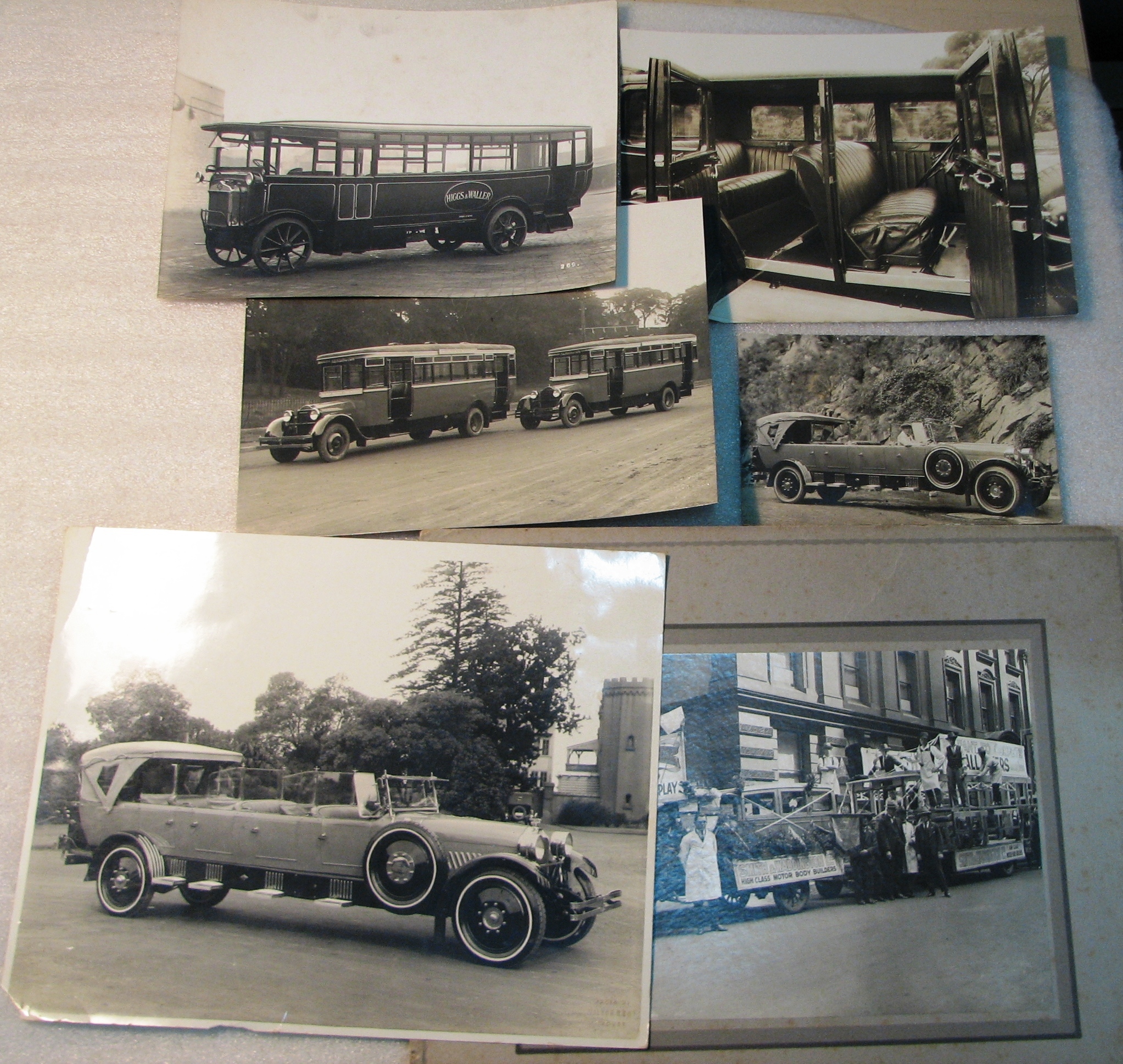 Photograph album and ephemera from motor body builders Smith & Waddington Ltd